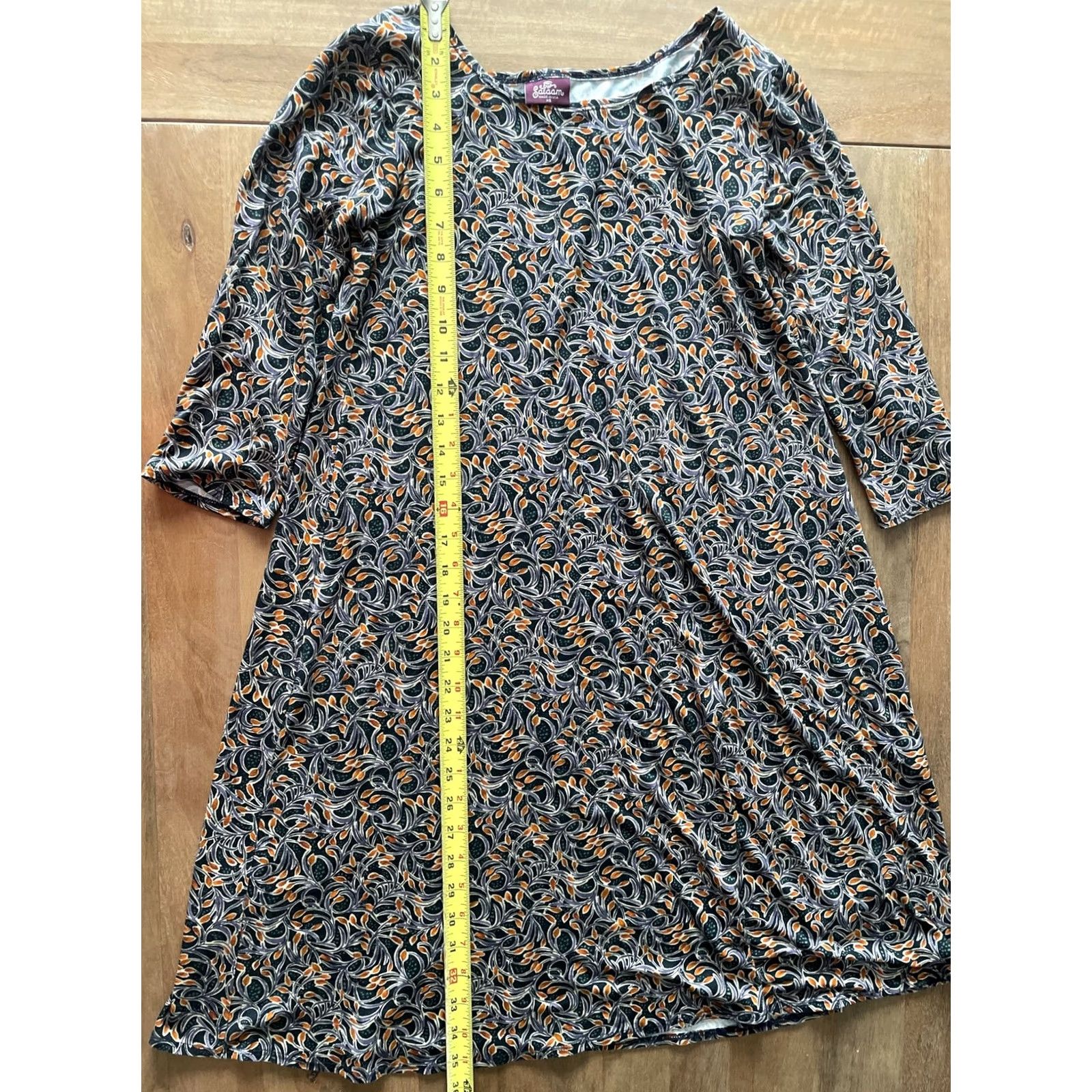 Etro Salaam Dress Jersey Knit A-Line Medium? XS Fairy Floral Multicolor 80s Boho 3/4 Sleeve Scoop Neck Womens Satin? Size XS / US 0-2 / IT 36-38 - 5 Thumbnail