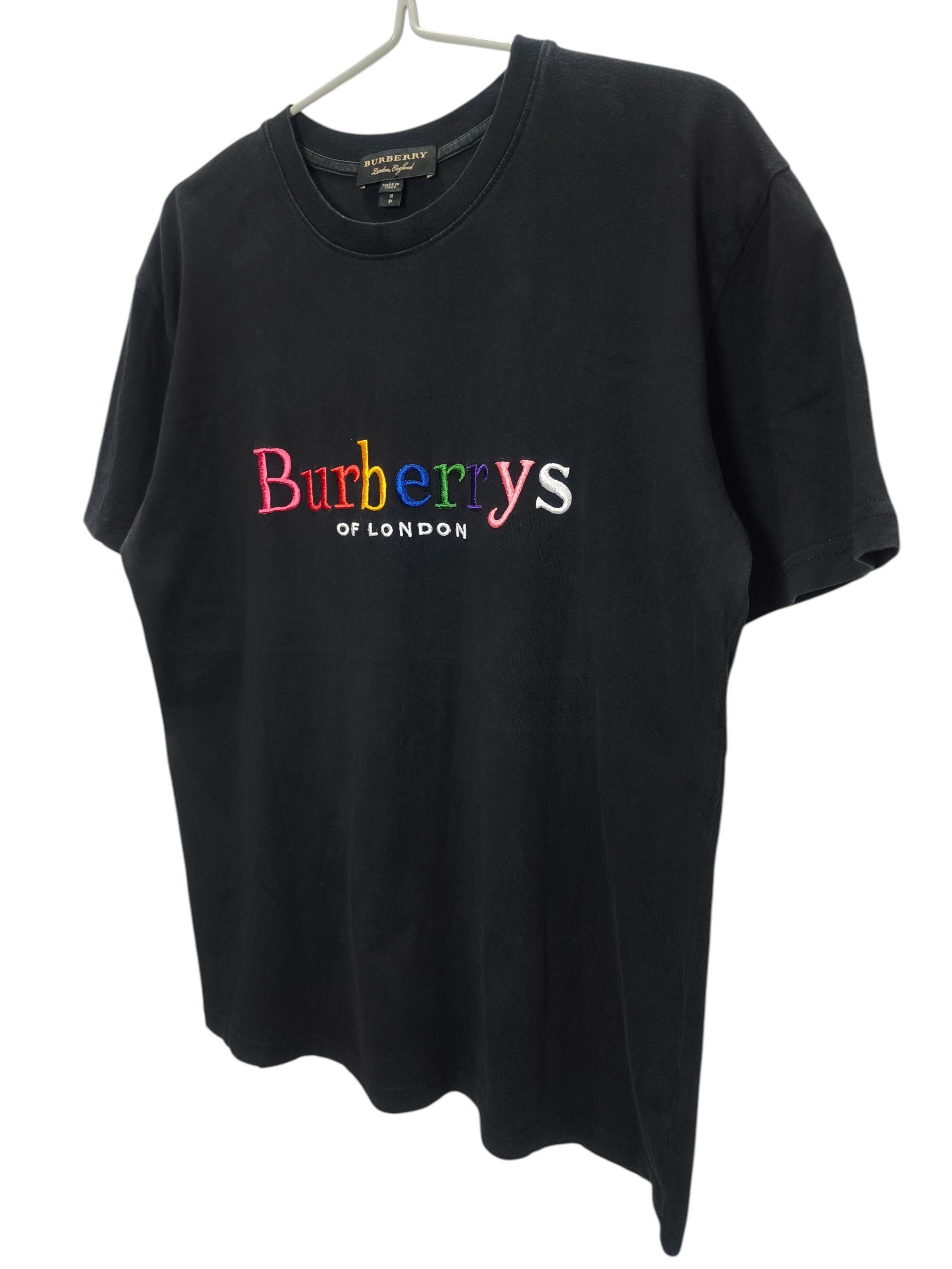 Burberry Burberrys Embroidered Rainbow Logo T-shirt Size US M / EU 48-50 / 2 - 3 Thumbnail