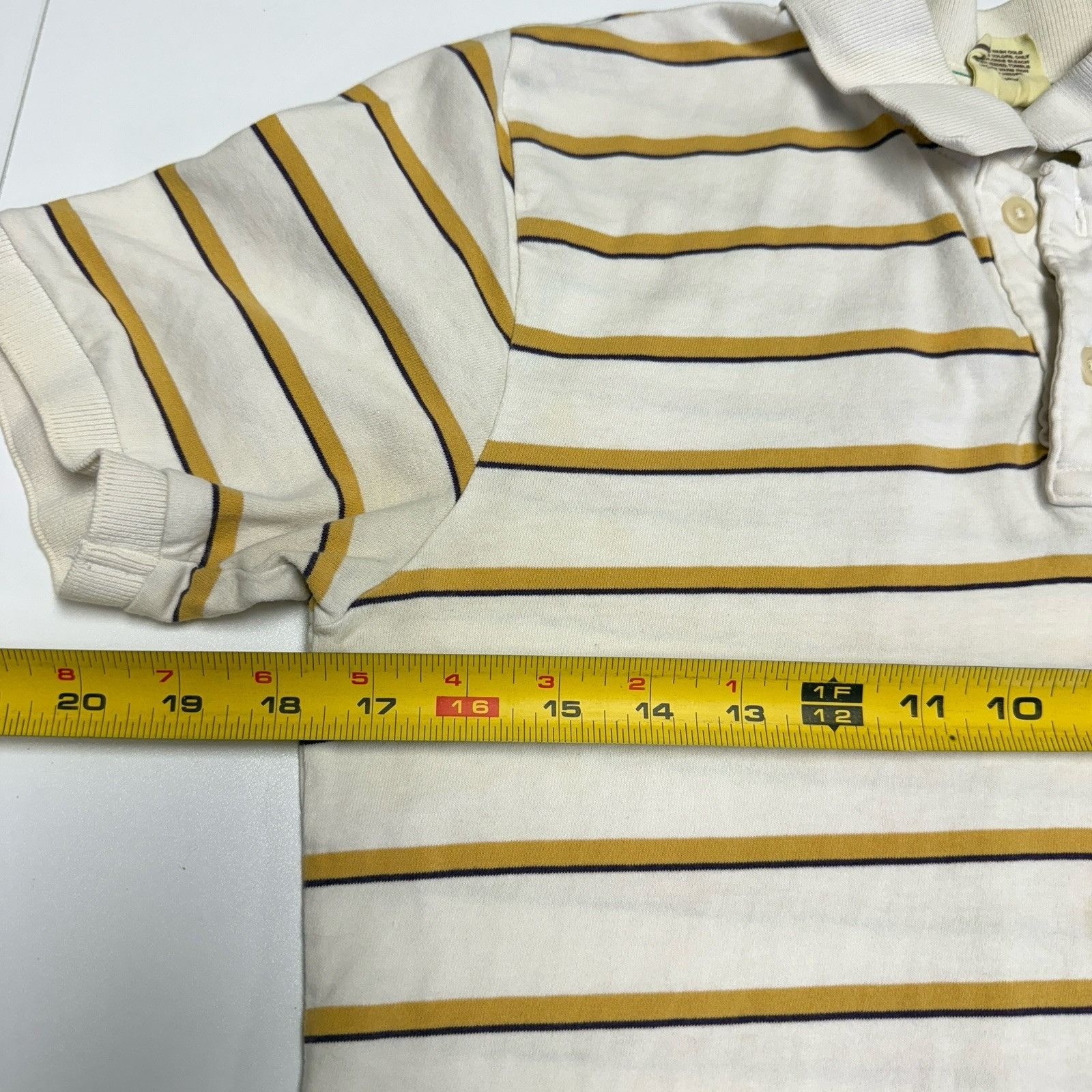 Hollister Hollister Womens Polo T Shirt White Striped Short Sleeve Y2K Size S / US 4 / IT 40 - 12 Thumbnail