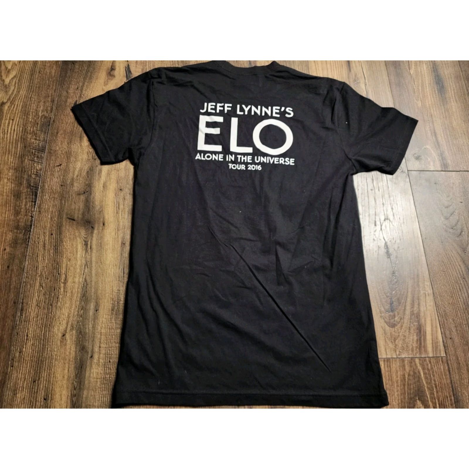 Next Level ELO Alone In The Universe Tour 2016 Black T-Shirt Unisex Adults Size S Short Sleeve Crew Neck Size US S / EU 44-46 / 1 - 2 Thumbnail