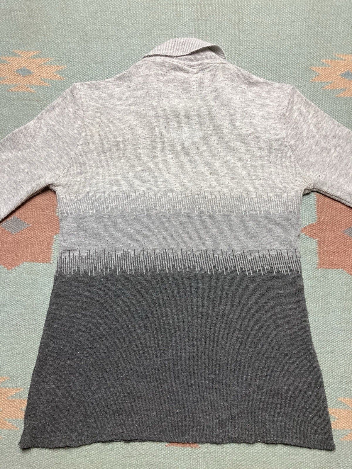 Vintage 70s knit sweater dagger collar open neck abstract women’s L? Size L / US 10 / IT 46 - 7 Thumbnail