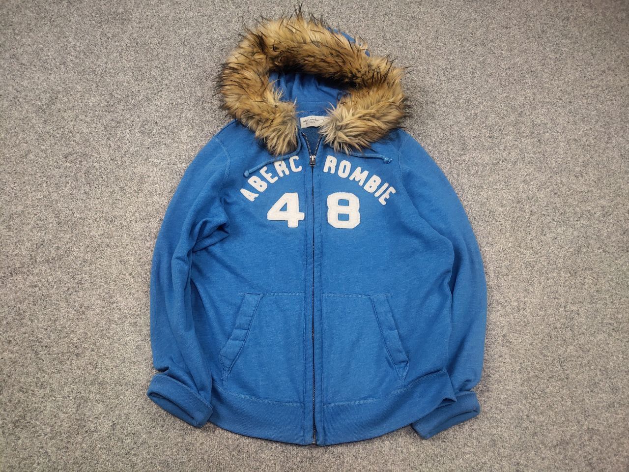 Abercrombie & Fitch Abercrombie Vintage Y2K crazy fur zip Hoodie if six was nine Size US L / EU 52-54 / 3 - 2 Thumbnail