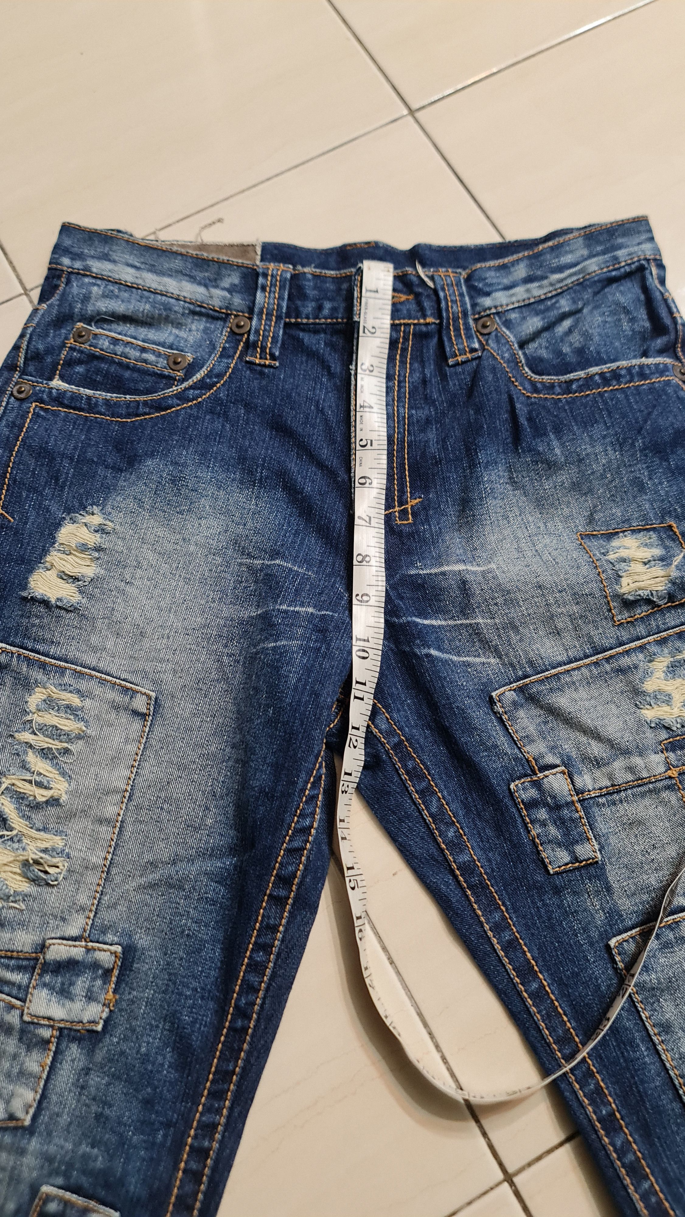 Japanese Brand × Vintage Japanesse Patchwork Jeans Size US 32 / EU 48 - 11 Thumbnail