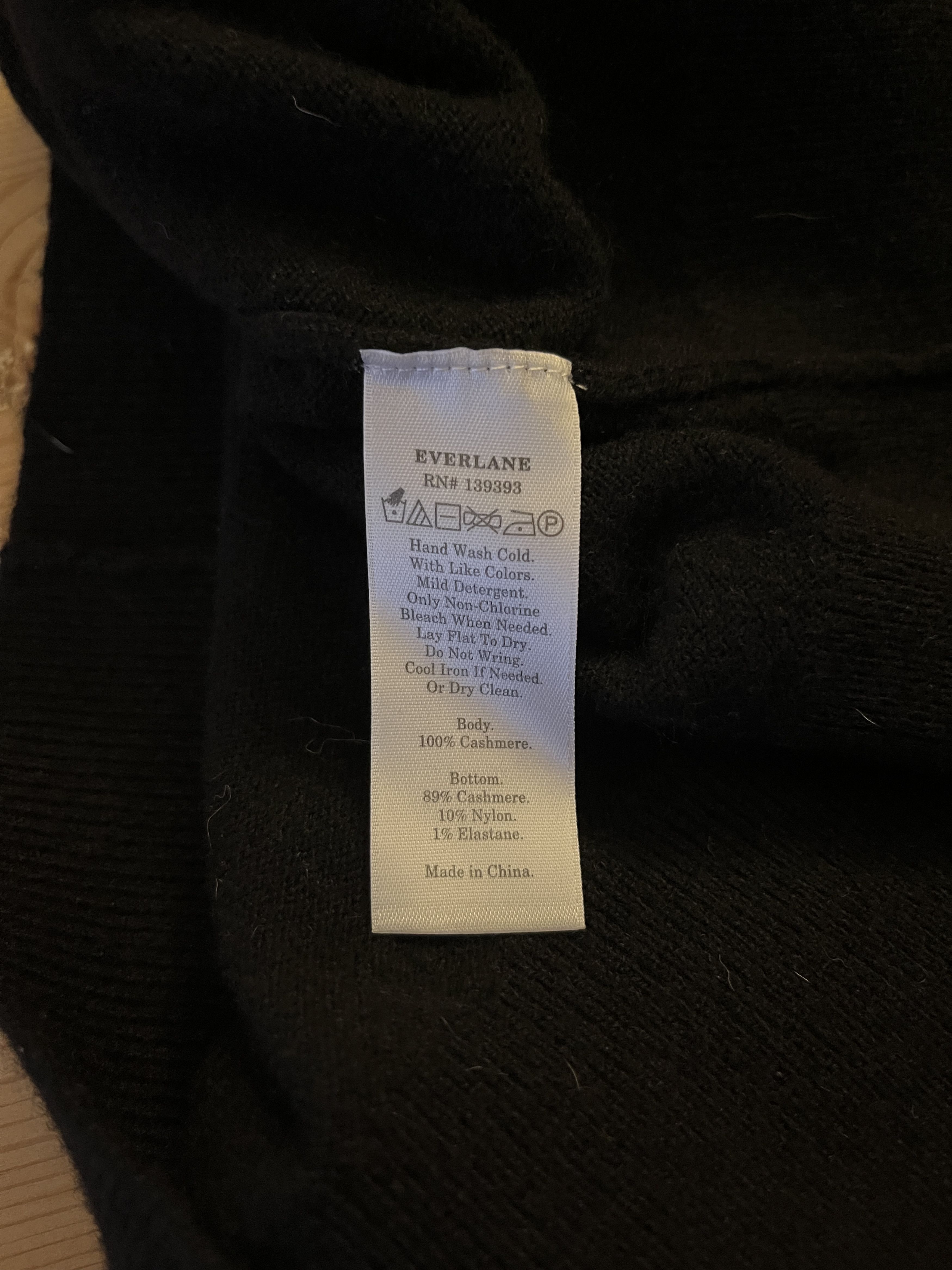 Everlane Everlane black cashmere crewneck sweater, XS Size US XS / EU 42 / 0 - 4 Thumbnail