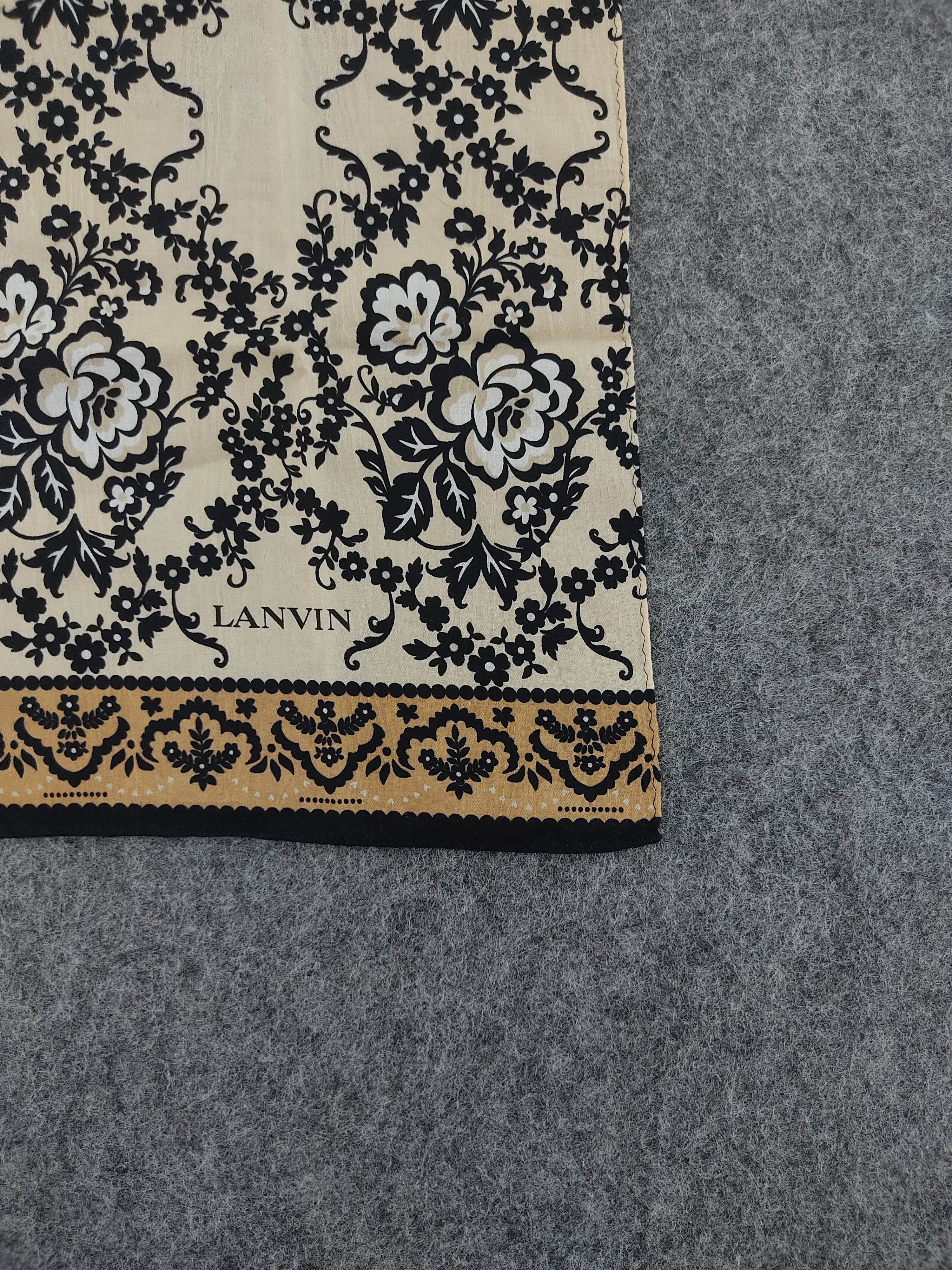Lanvin Vintage Lanvin Handkerchief Neckerchief Bandana H017D Size ONE SIZE - 3 Thumbnail