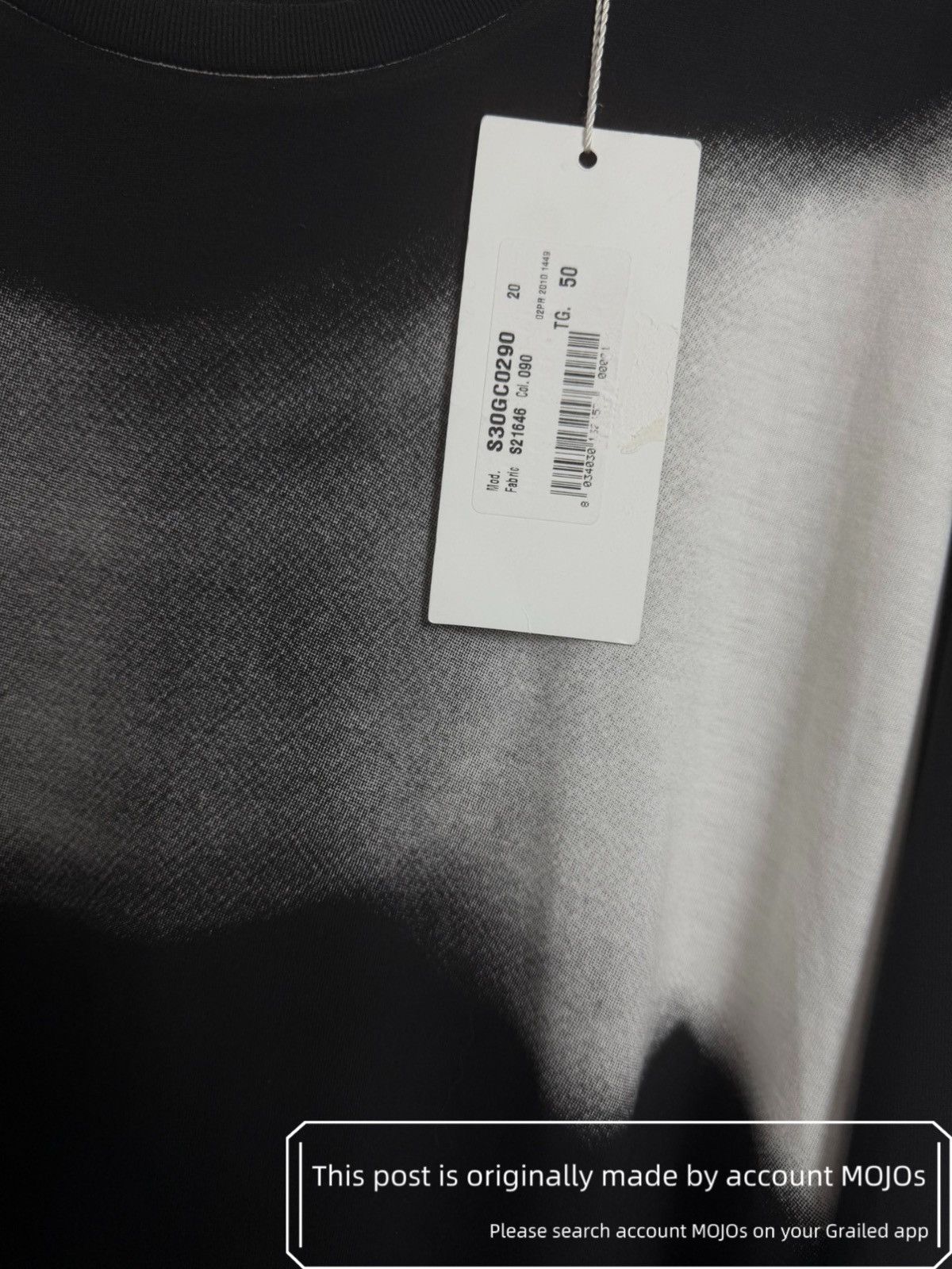 Maison Margiela Sz 50 Maison Margiela 10SS Fading White L/S Tee mojos1057 Size US M / EU 48-50 / 2 - 3 Thumbnail