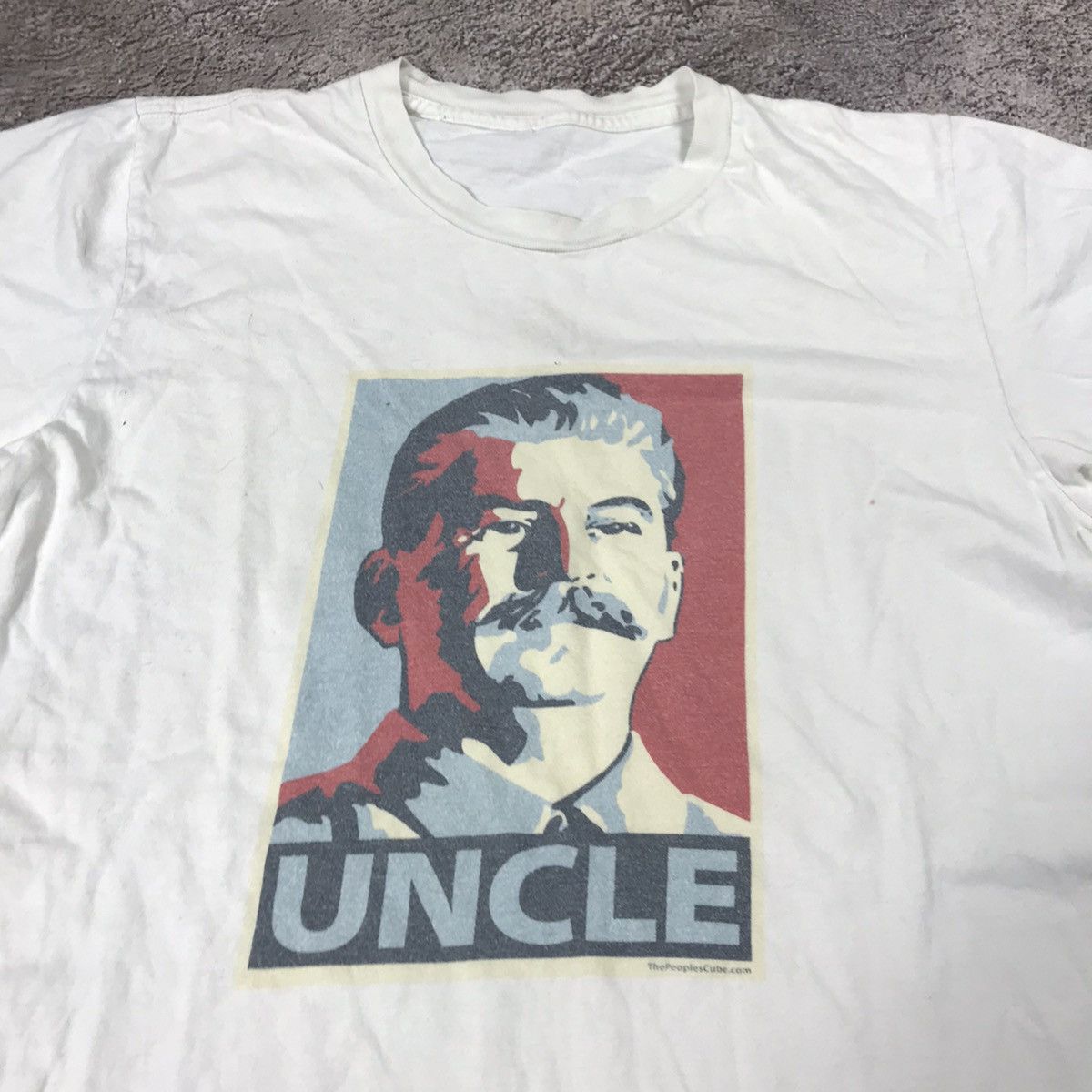 Vintage Vintage Y2K Graphic Tee Uncle Stalin Art Streetwear Baggy S Size US S / EU 44-46 / 1 - 2 Thumbnail