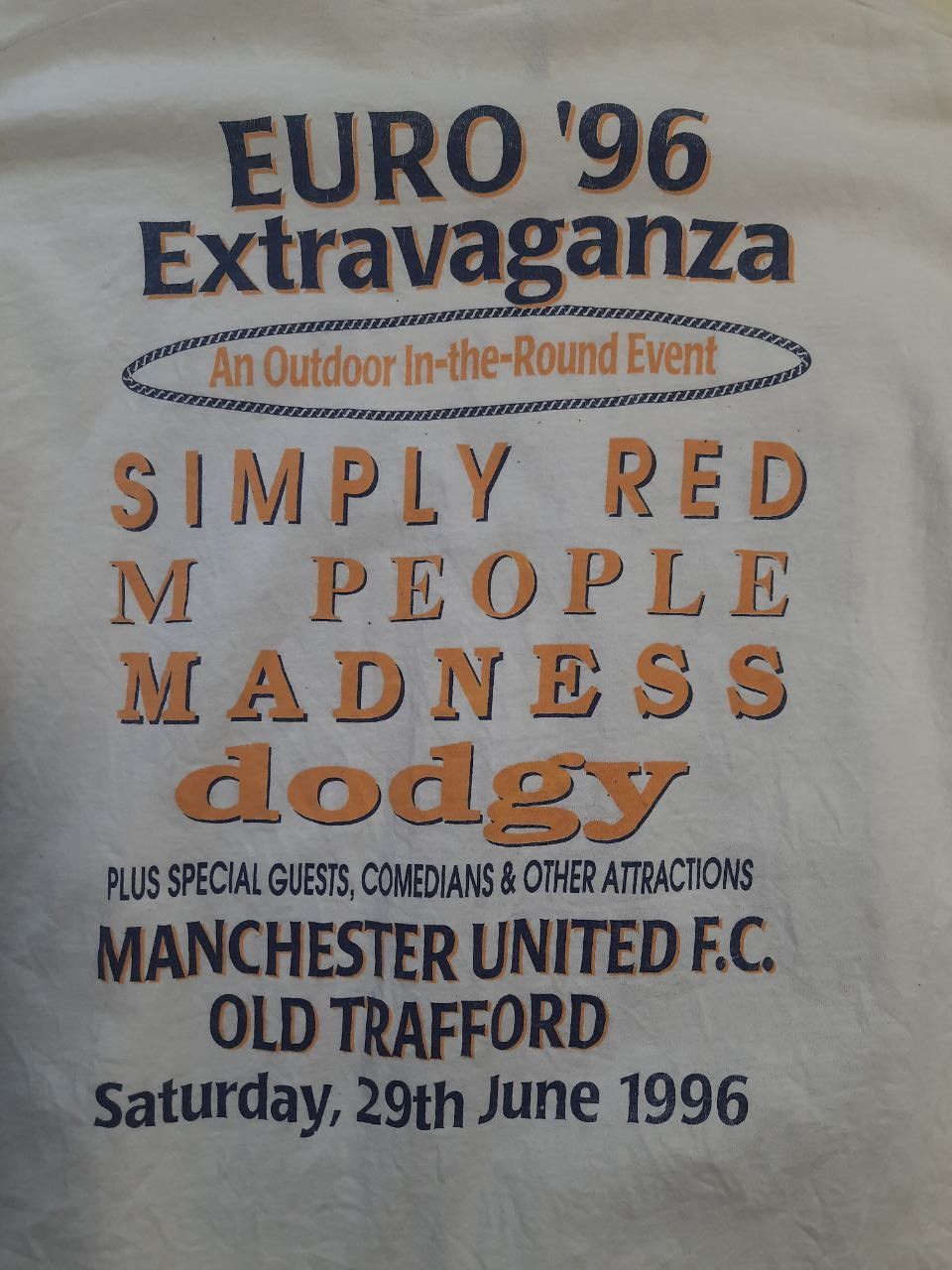 Band Tees × Vintage Simply Red Euro'96 Extravaganza T-Shirt 1996 Size US M / EU 48-50 / 2 - 9 Thumbnail