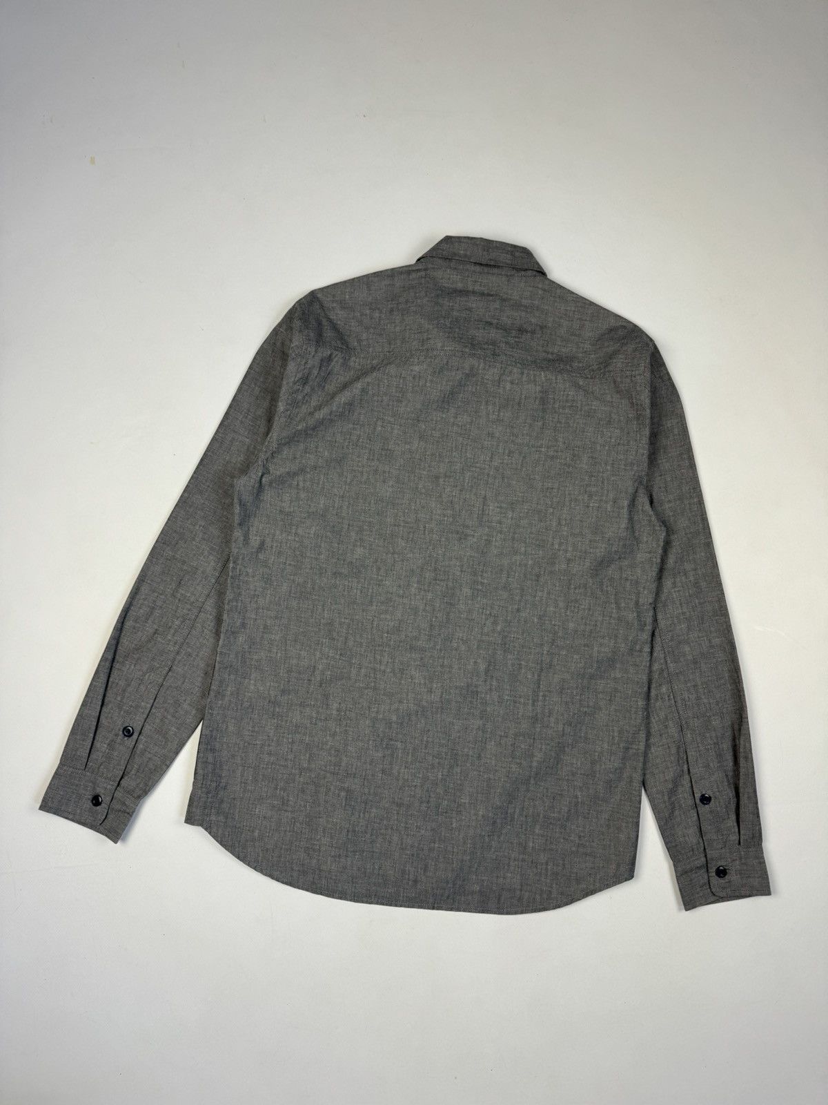Folk FOLK Grey Cotton Button Down Long Sleeve Shirt Size US M / EU 48-50 / 2 - 7 Thumbnail
