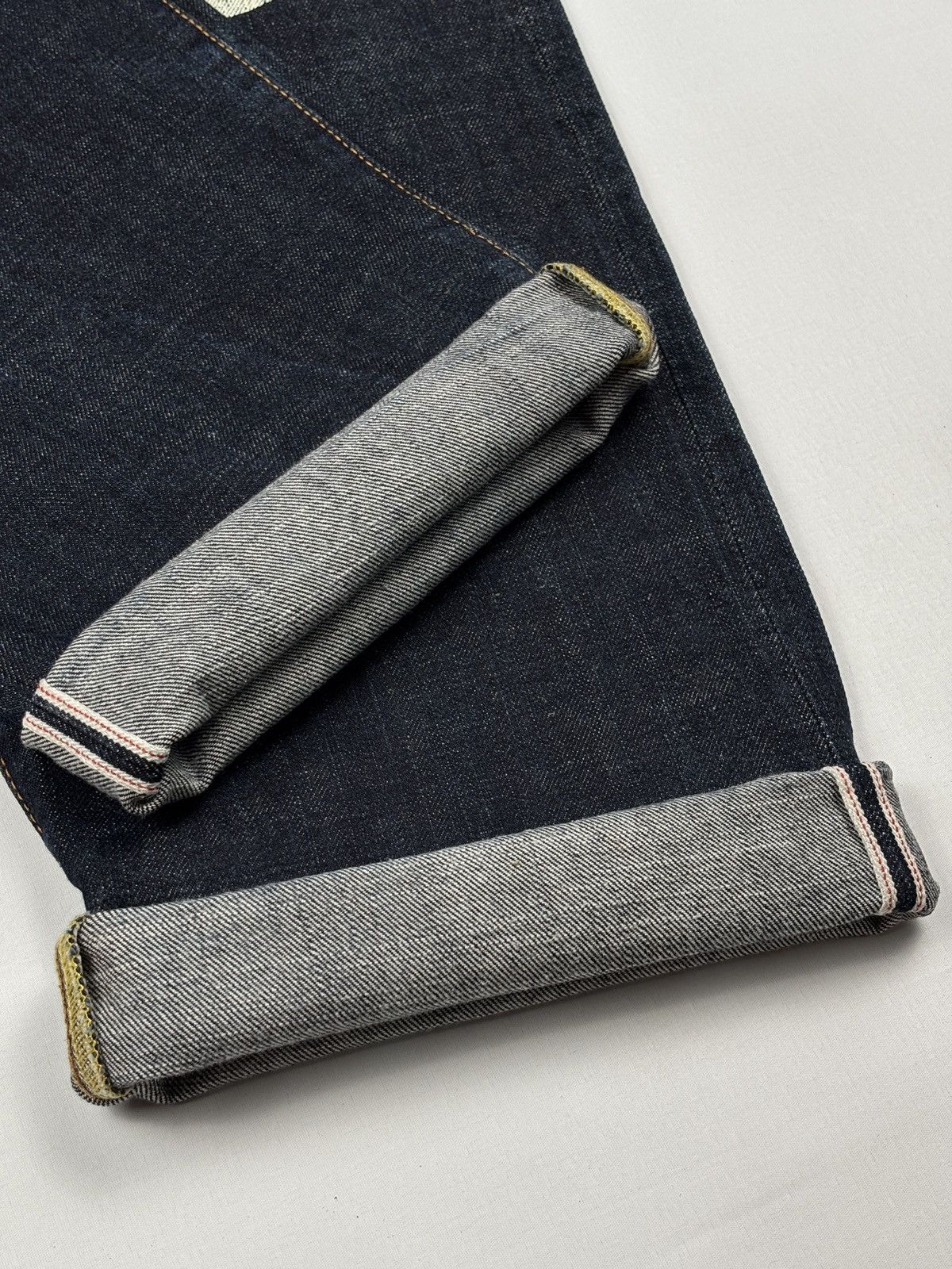 Evisu Lot. 0078 Double Sided Seagull Print Daicock Selvedged Jeans Size US 34 / EU 50 - 12 Thumbnail
