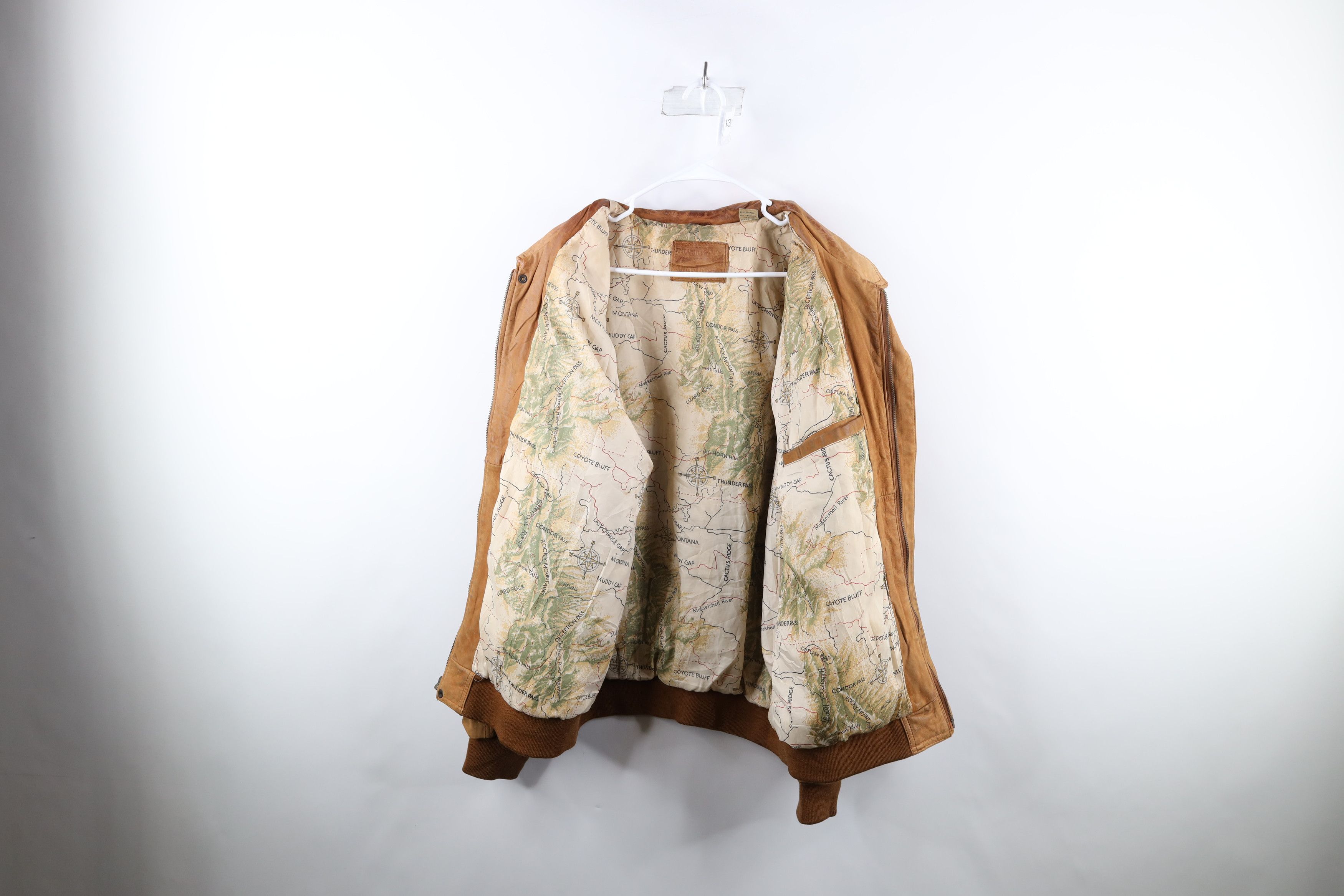 Marlboro × Vintage Vintage 90s Marlboro Suede Leather Bomber Jacket Brown Size US XL / EU 56 / 4 - 13 Thumbnail