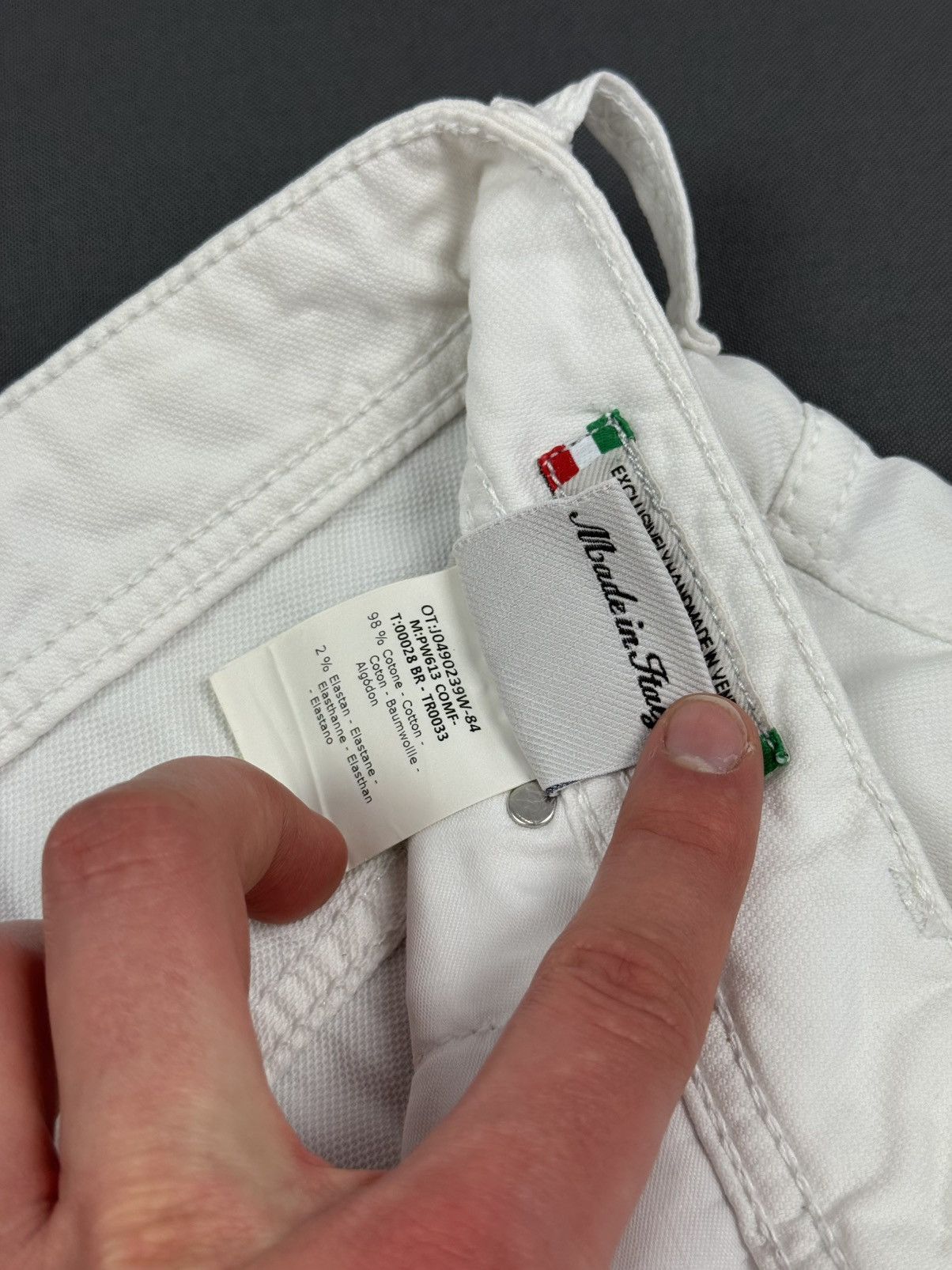 Jacob Cohen Jacob Cohen Style 613 White Comf Pants Made in Italy Size US 32 / EU 48 - 14 Thumbnail