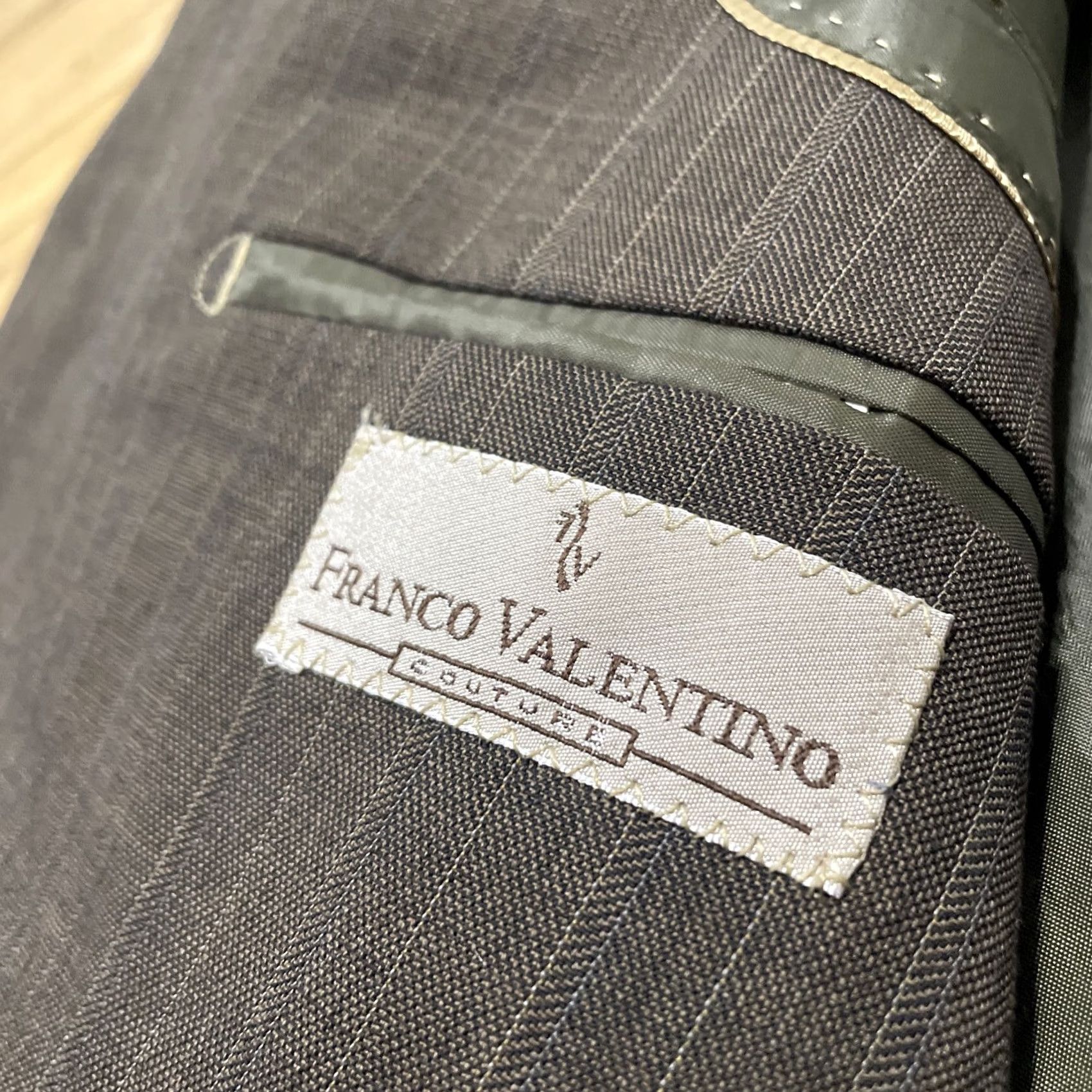 Valentino Franco Valentino vtg Brown Sport Coat Men 42 R Wool Stripe Retro 1970s EUC - Valentino Sport coat, Men, 42, Brown, Wool Stripe, 1970s, EUC Size US XS / EU 42 / 0 - 6 Thumbnail