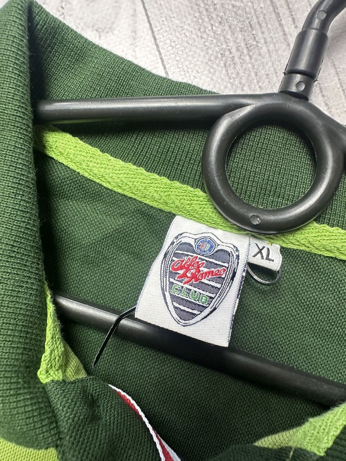 Other Vintage Racing polo Alfa Romeo green size XL logo Size US XL / EU 56 / 4 - 4 Thumbnail