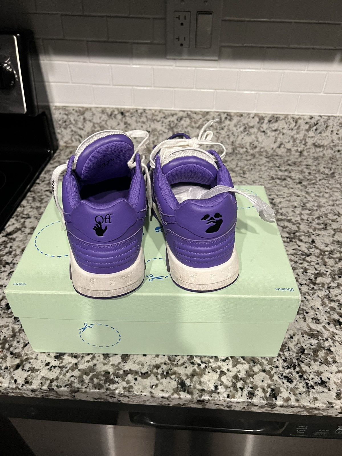 Off-White Off white out of office Purple And White Size US 7 / IT 37 - 3 Thumbnail