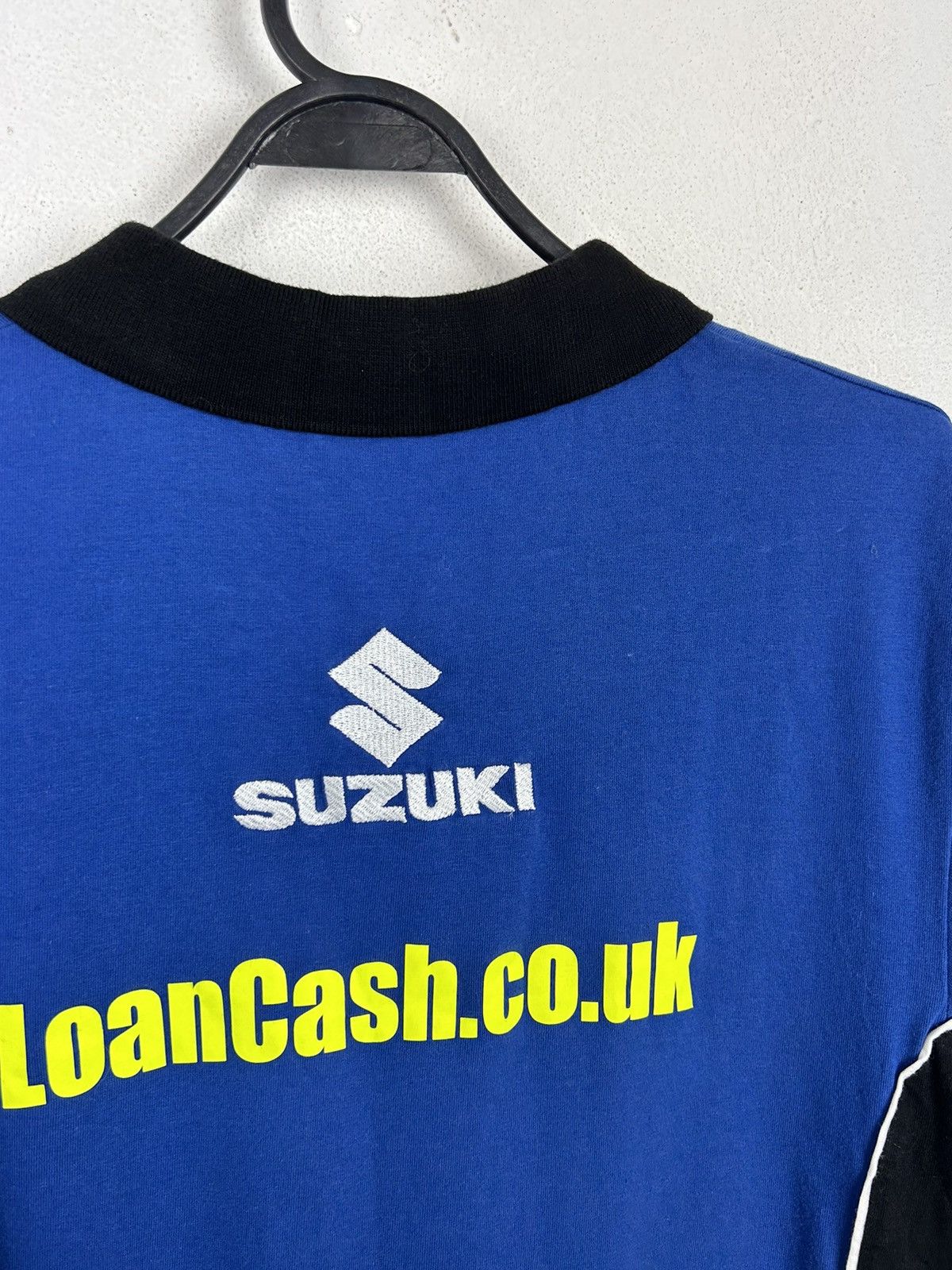 Vintage 00s Vintage Team Suzuki R GSX Clinton Racing Polo Shirt Size US M / EU 48-50 / 2 - 6 Thumbnail