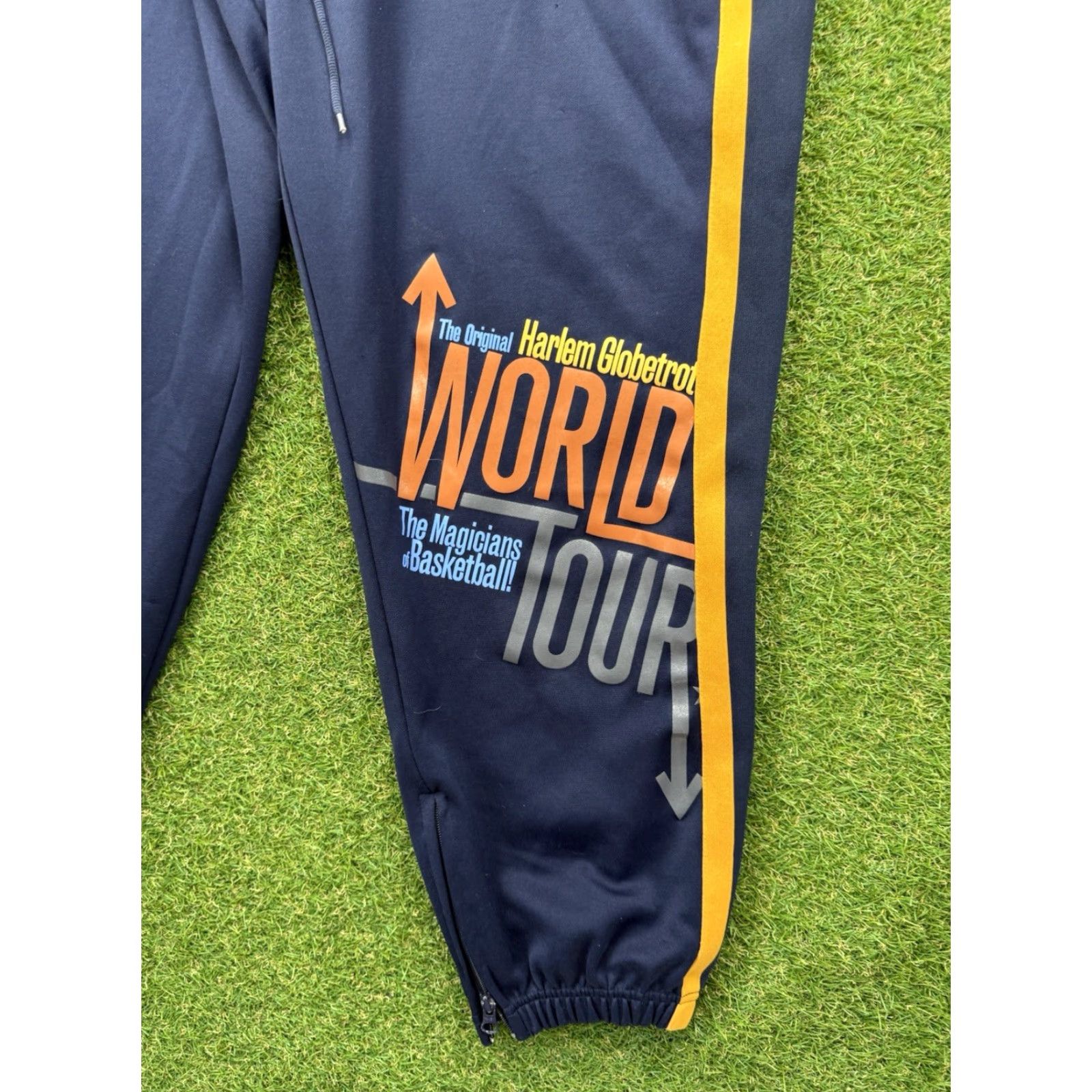 Vintage Vintage Harlem Globetrotters Sweatpants Men XL Blue Heavyweight Jogging Activewear 90s Sports Size US 36 / EU 52 - 3 Thumbnail