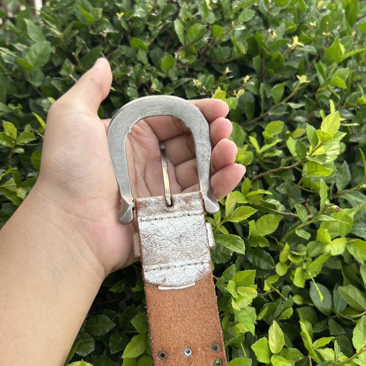 Vintage Vintage studded leather belt (Kapital Style) Size ONE SIZE - 13 Thumbnail
