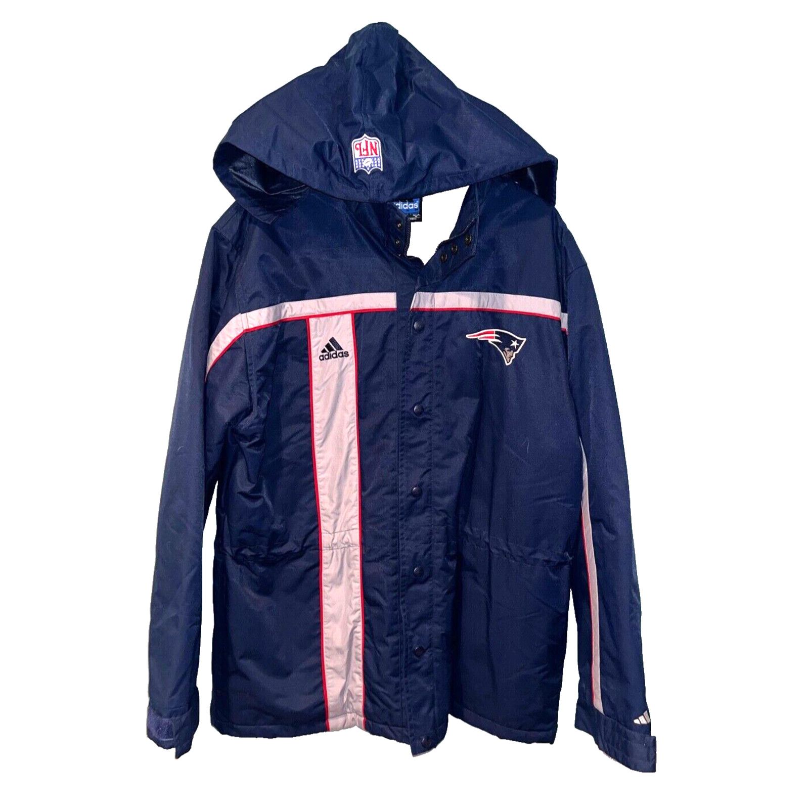 Adidas New England Patriots Adidas Hooded Full Zip Jacket Sz. M NFL Size US M / EU 48-50 / 2 - 2 Thumbnail