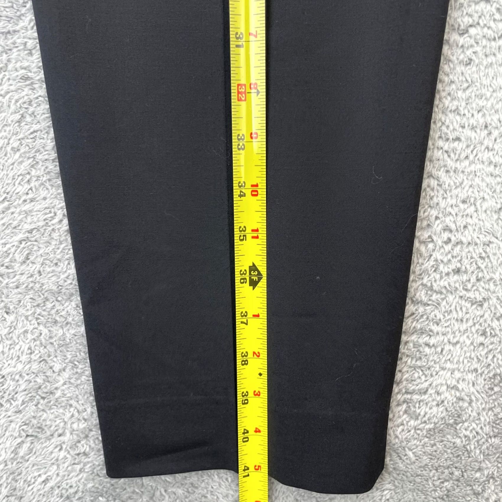 Vintage Lafayette 148 New York Pants Womens 18 Black Irving Virgin Wool Blend Stretch Dress Pants Size 28" / US 6 / IT 42 - 6 Thumbnail