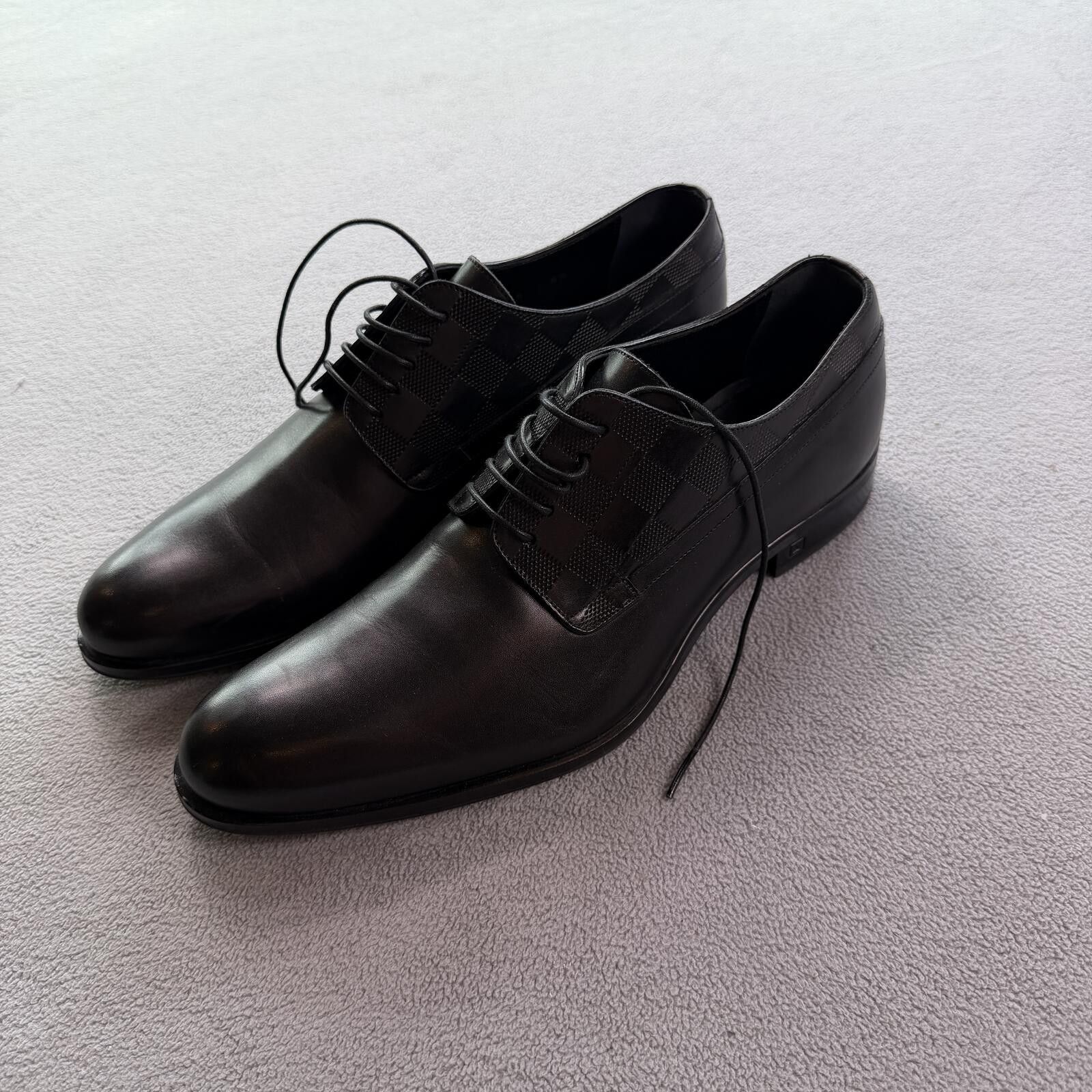 Louis Vuitton Louis Vuitton Damier Graphite Leather Derby Dress Shoes 6.5 Size US 6.5 / EU 39-40 - 1 Thumbnail