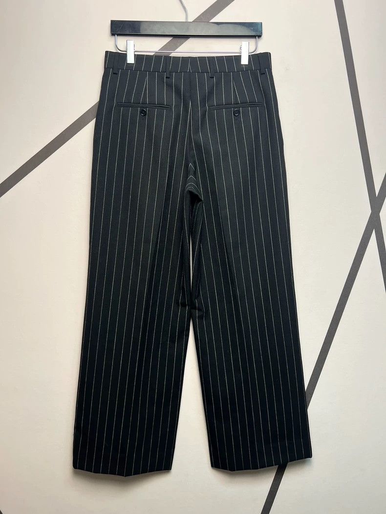 Celine Celine size US 48 Silver-striped wool straight-leg flared Size US 32 / EU 48 - 2 Thumbnail