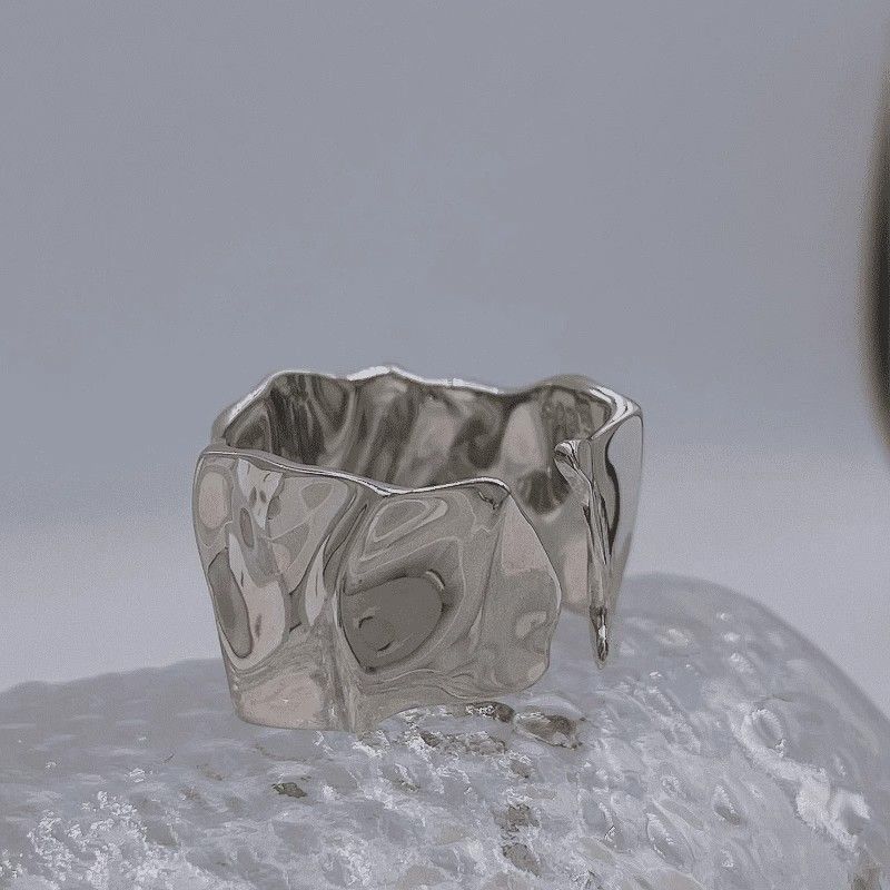 Jewelry Vintage Jewelry Rings Open Size Chrome Ring (Size 7-13) Size ONE SIZE - 2 Thumbnail