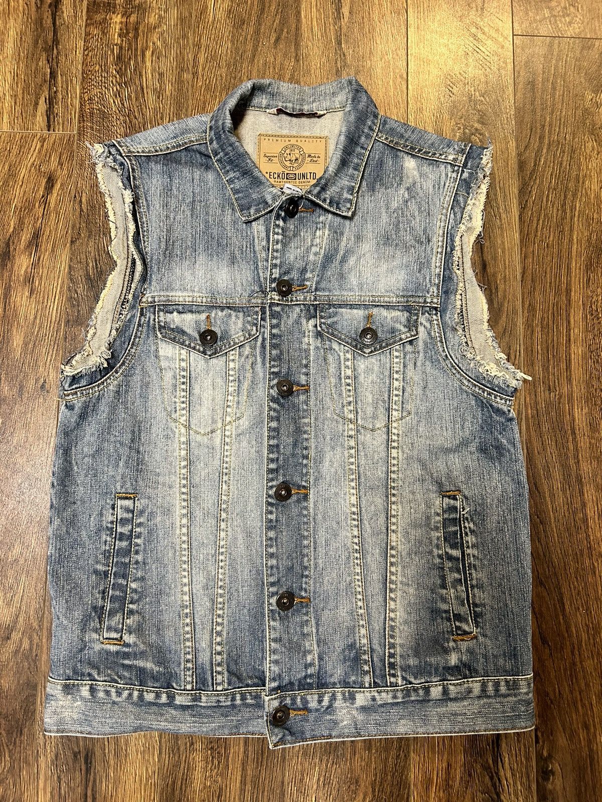 Ecko Unltd. Ecko denim cutoff vest Size US S / EU 44-46 / 1 - 1 Thumbnail
