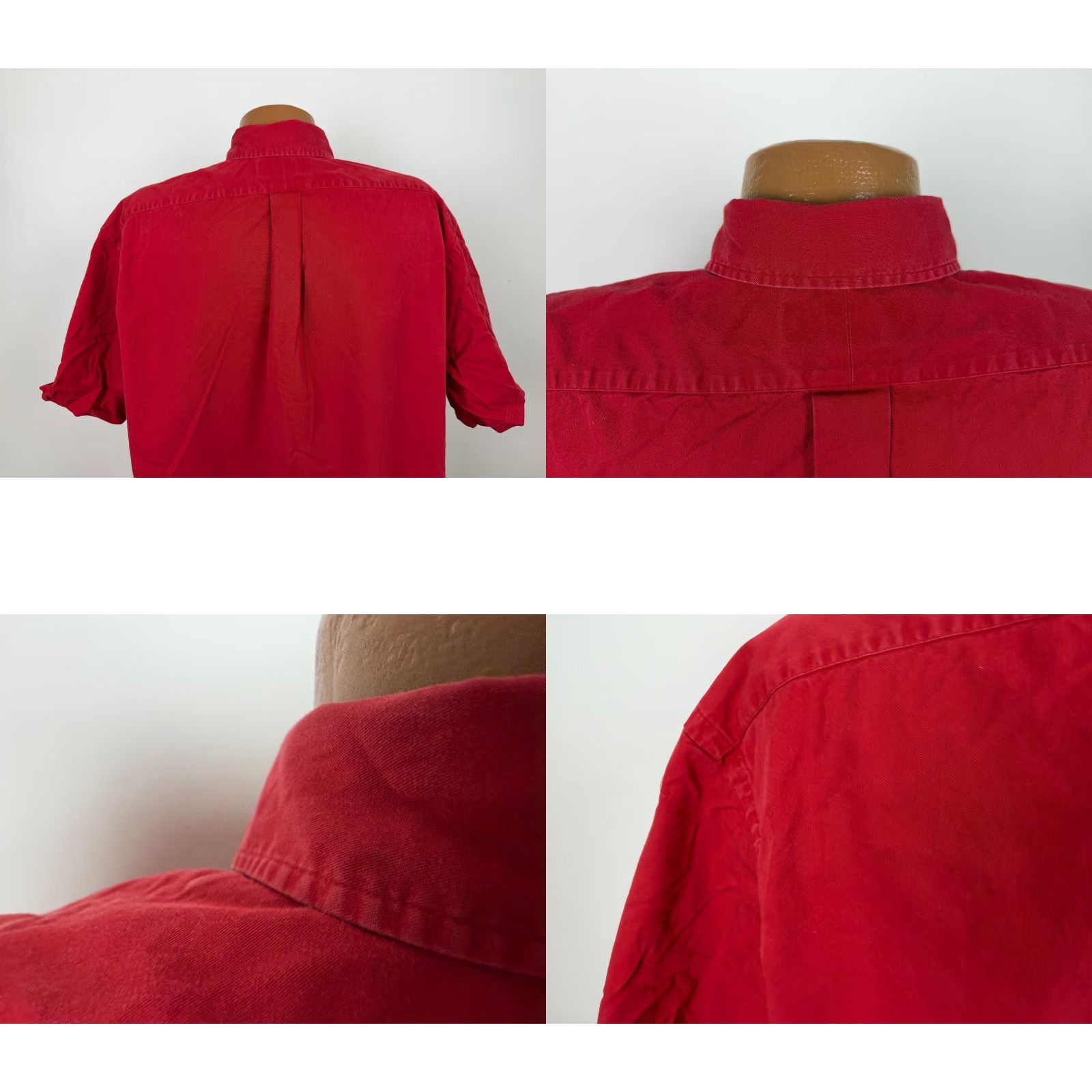 Ralph Lauren VINTAGE Ralph Lauren Blake Shirt XL Oversized Button-Up Red Cotton Twill 90s Preppy Mens Size US XL / EU 56 / 4 - 8 Thumbnail