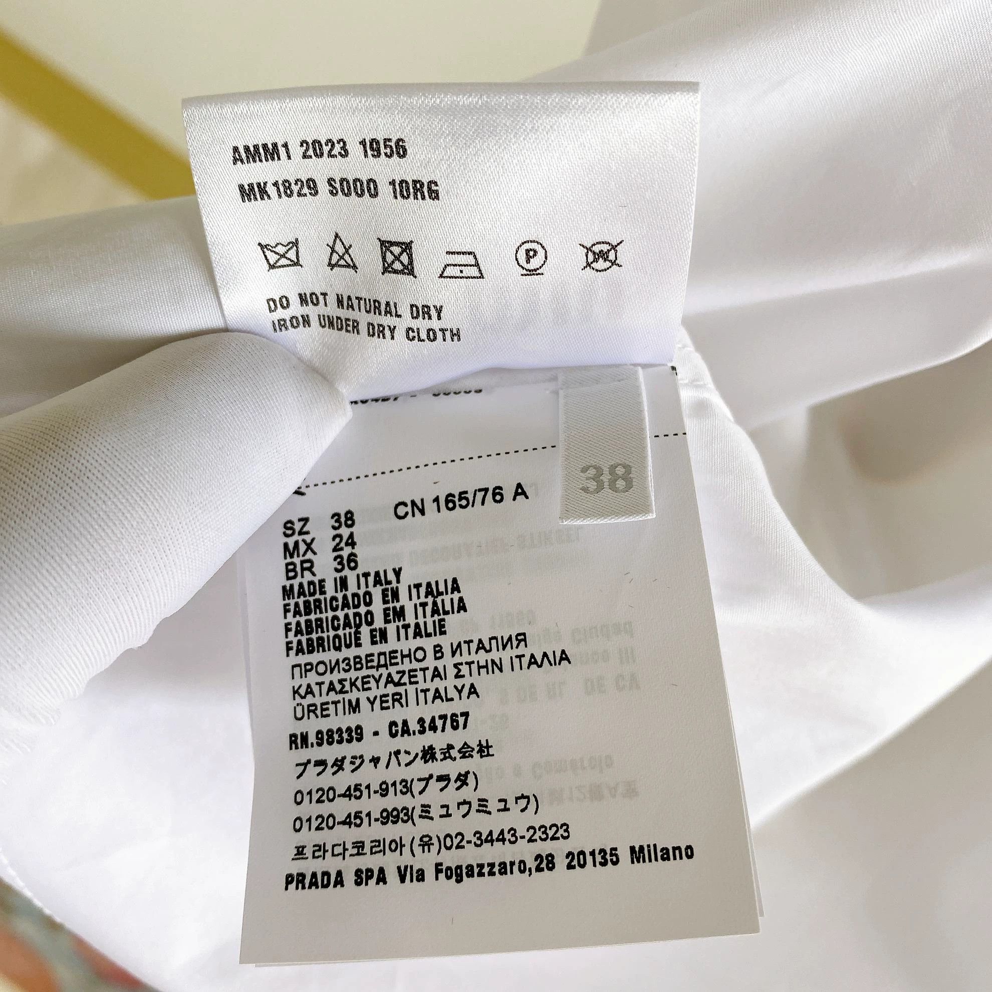 Miu Miu MIU MIU White Shirt T-Shirt 5182 Size XS / US 0-2 / IT 36-38 - 7 Thumbnail
