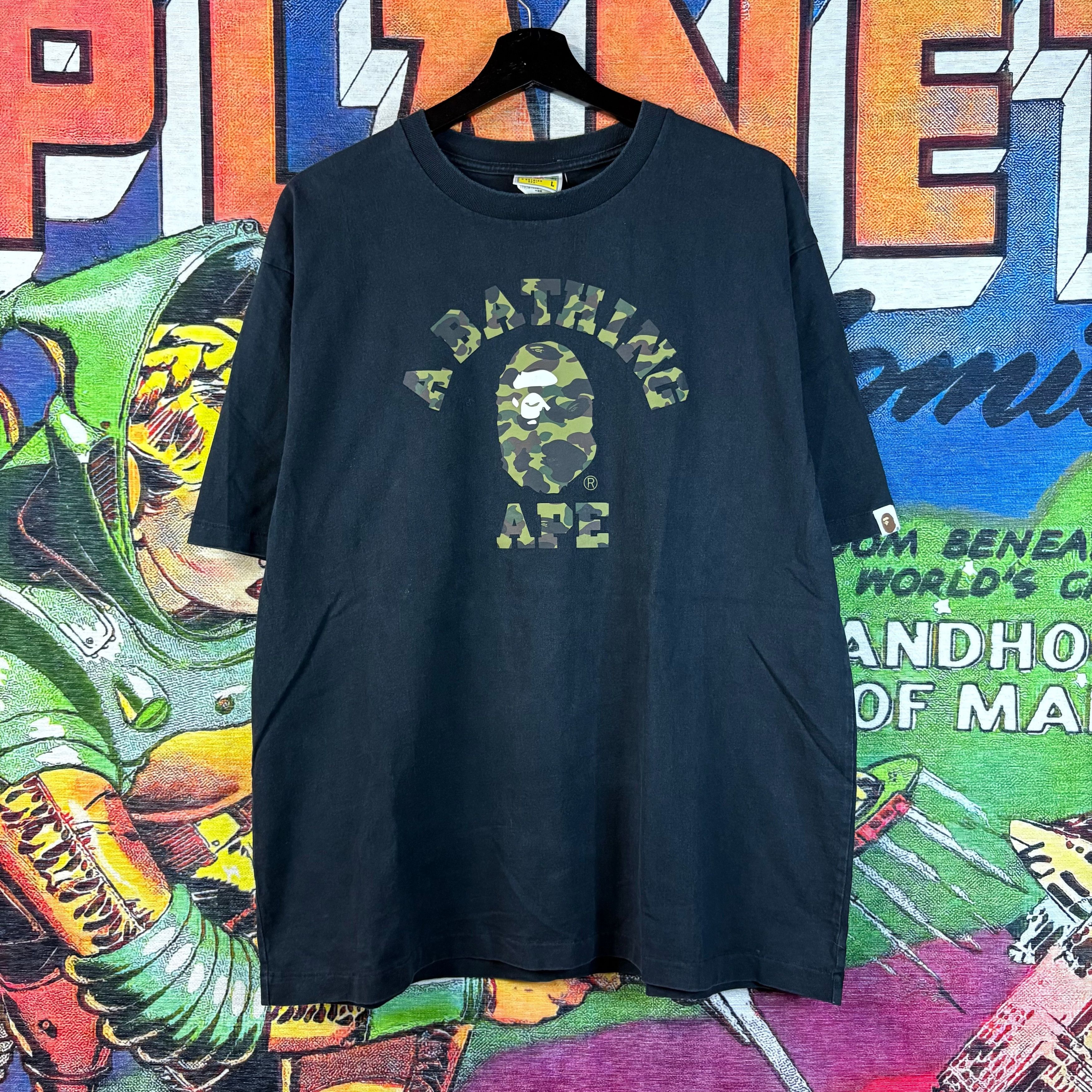 Bape BAPE 1st Camo College Spell Out Tee Size Large Size US L / EU 52-54 / 3 - 1 Thumbnail