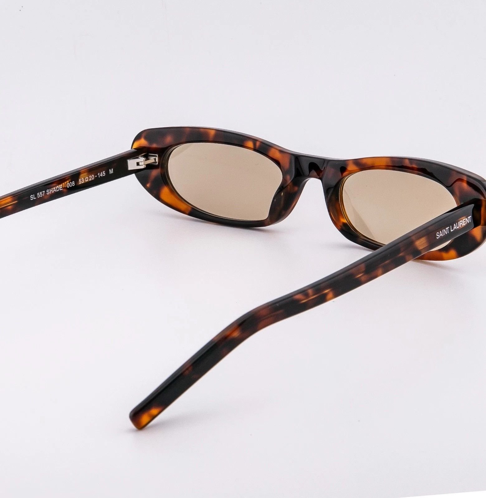 Yves Saint Laurent SAINT LAURENT SHADE SL 557 SL557 Brown Havana Sunglasses 008 Size ONE SIZE - 3 Thumbnail