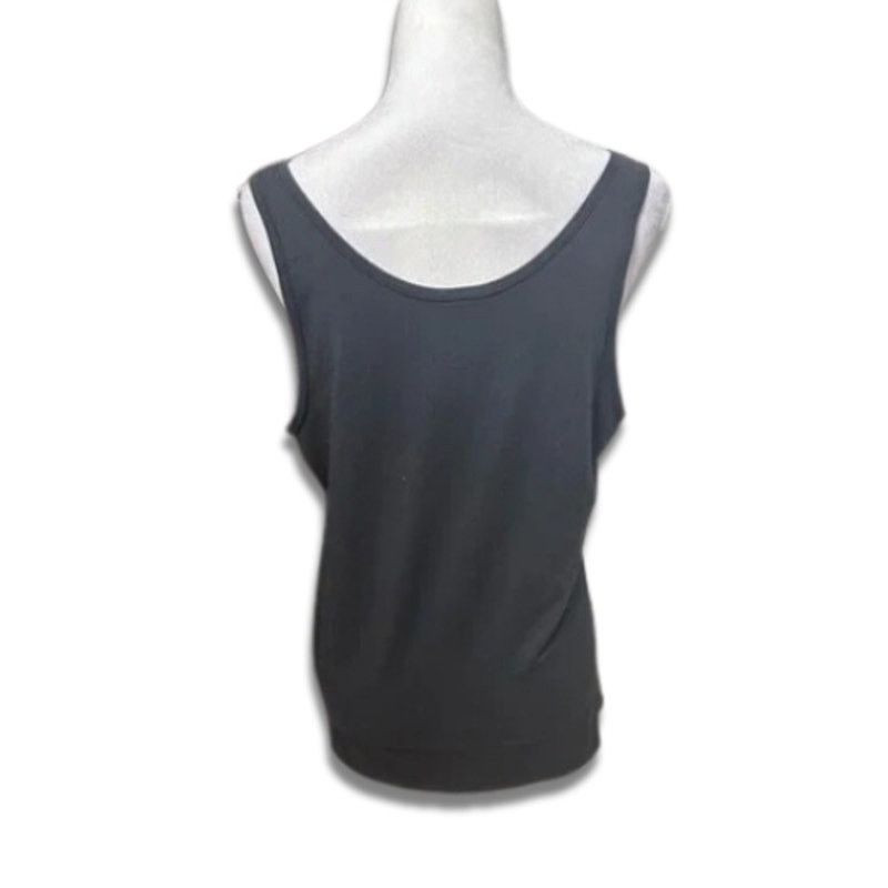 Nordstrom Nordstrom Tank Top Sleeveless Scoop Neck Cotton Black XXL Size XXL / US 16-18 / IT 52-54 - 4 Thumbnail