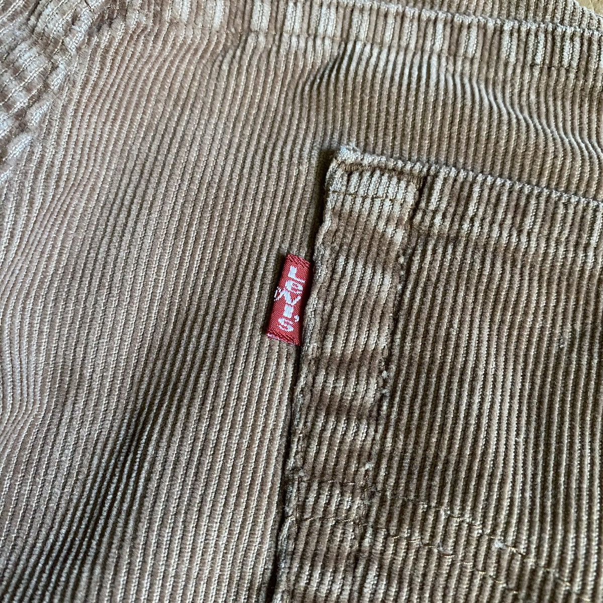 Levi's Vintage 1990s Levi’s Corduroy Straight Wash Tan Pants 36x30 Size US 36 / EU 52 - 3 Thumbnail