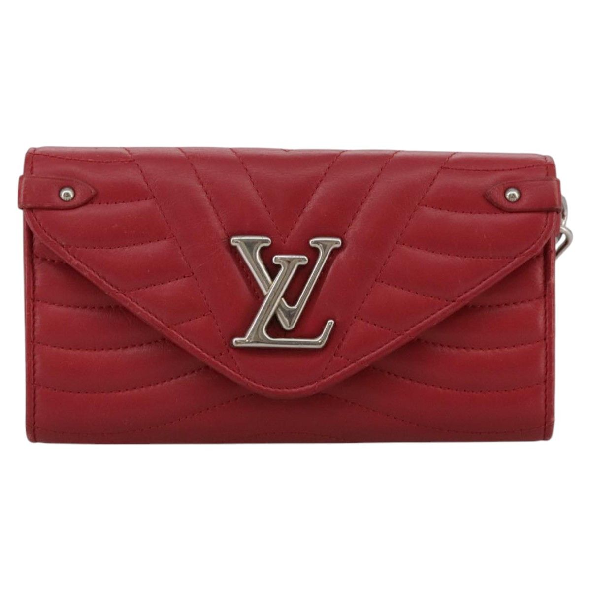 Louis Vuitton New Wave Red Leather Wallet (Pre-Owned) Size ONE SIZE - 1 Thumbnail