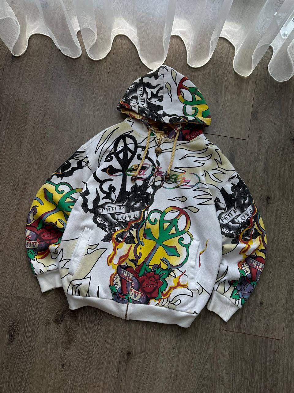 Christian Audigier × Ed Hardy × Vintage Vintage Ed Hardy Christian Audigier Hoodie Size US L / EU 52-54 / 3 - 6 Thumbnail