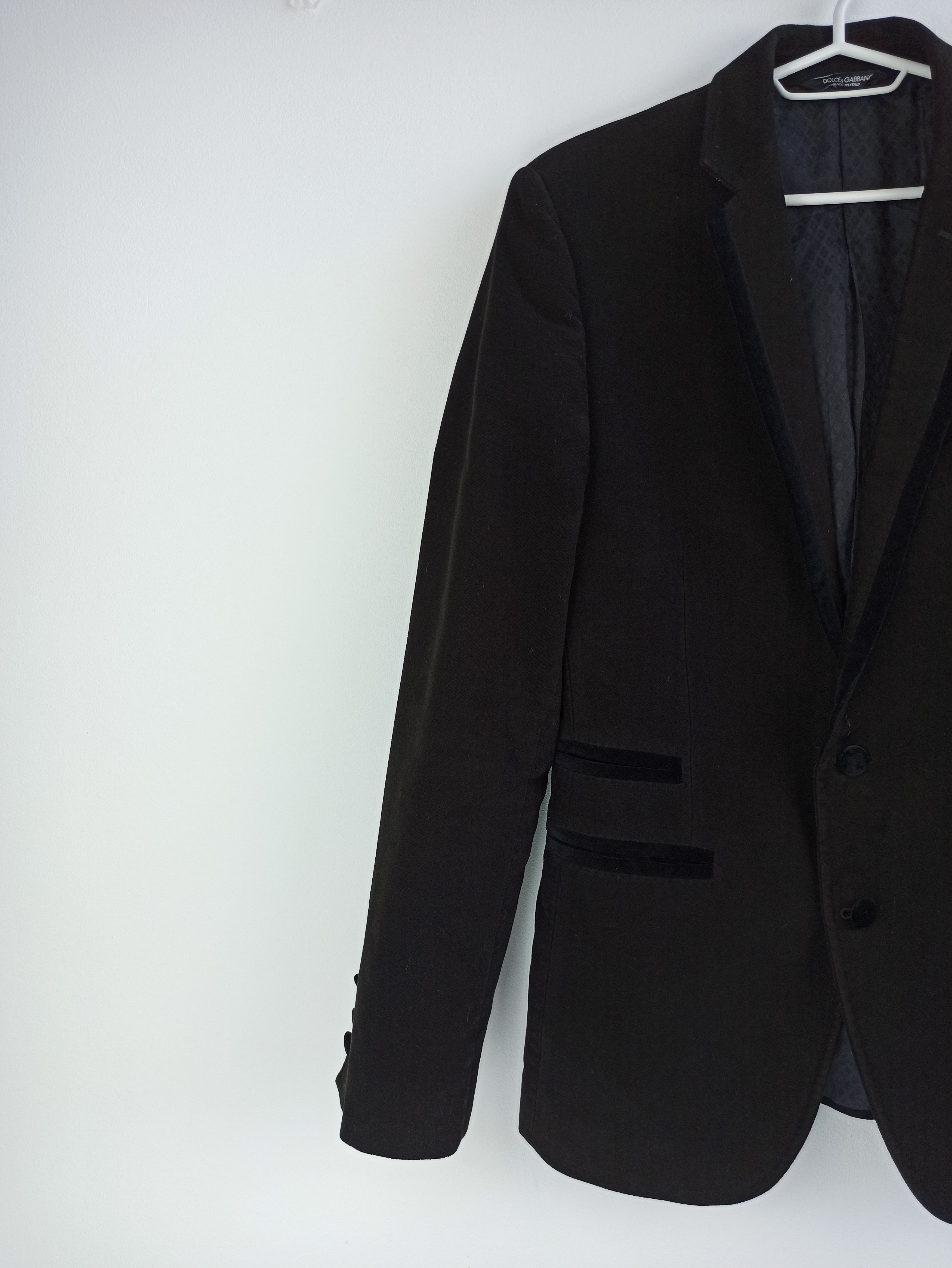 Dolce & Gabbana Dolce & Gabbana Velour Blazer Size 46R - 8 Thumbnail