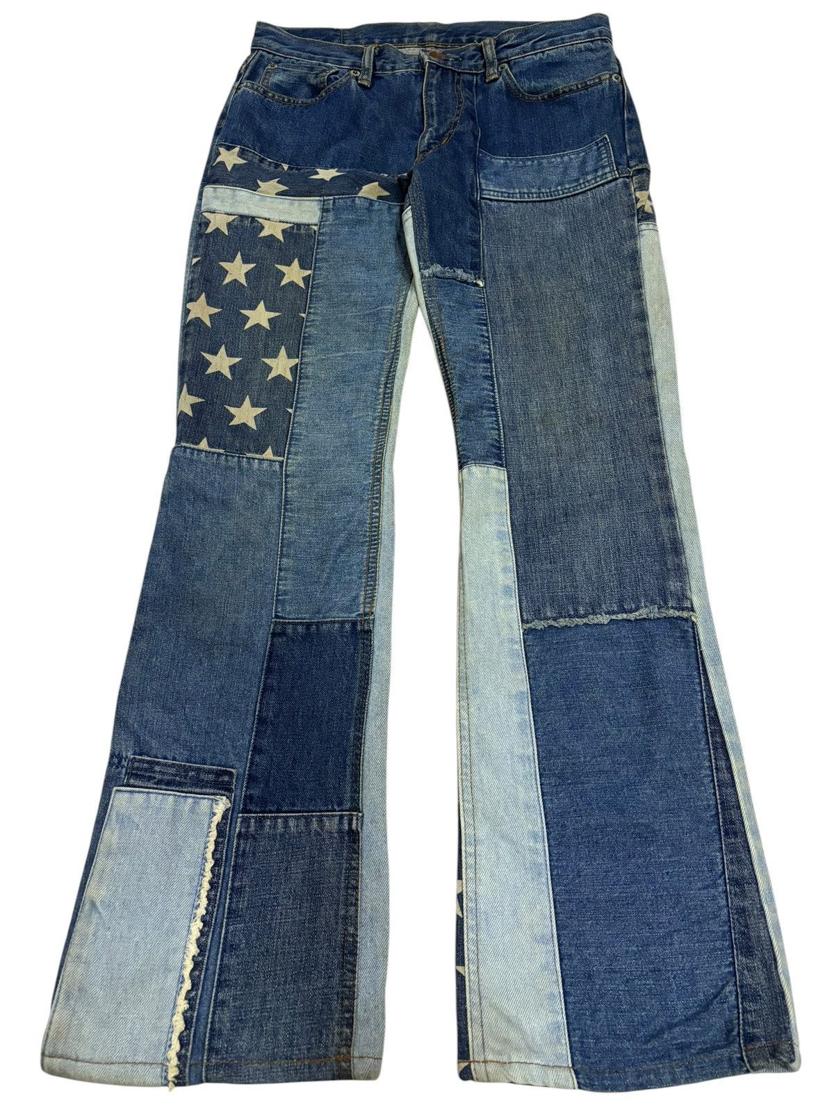 Hysteric Glamour Patchwork Jeans | Grailed