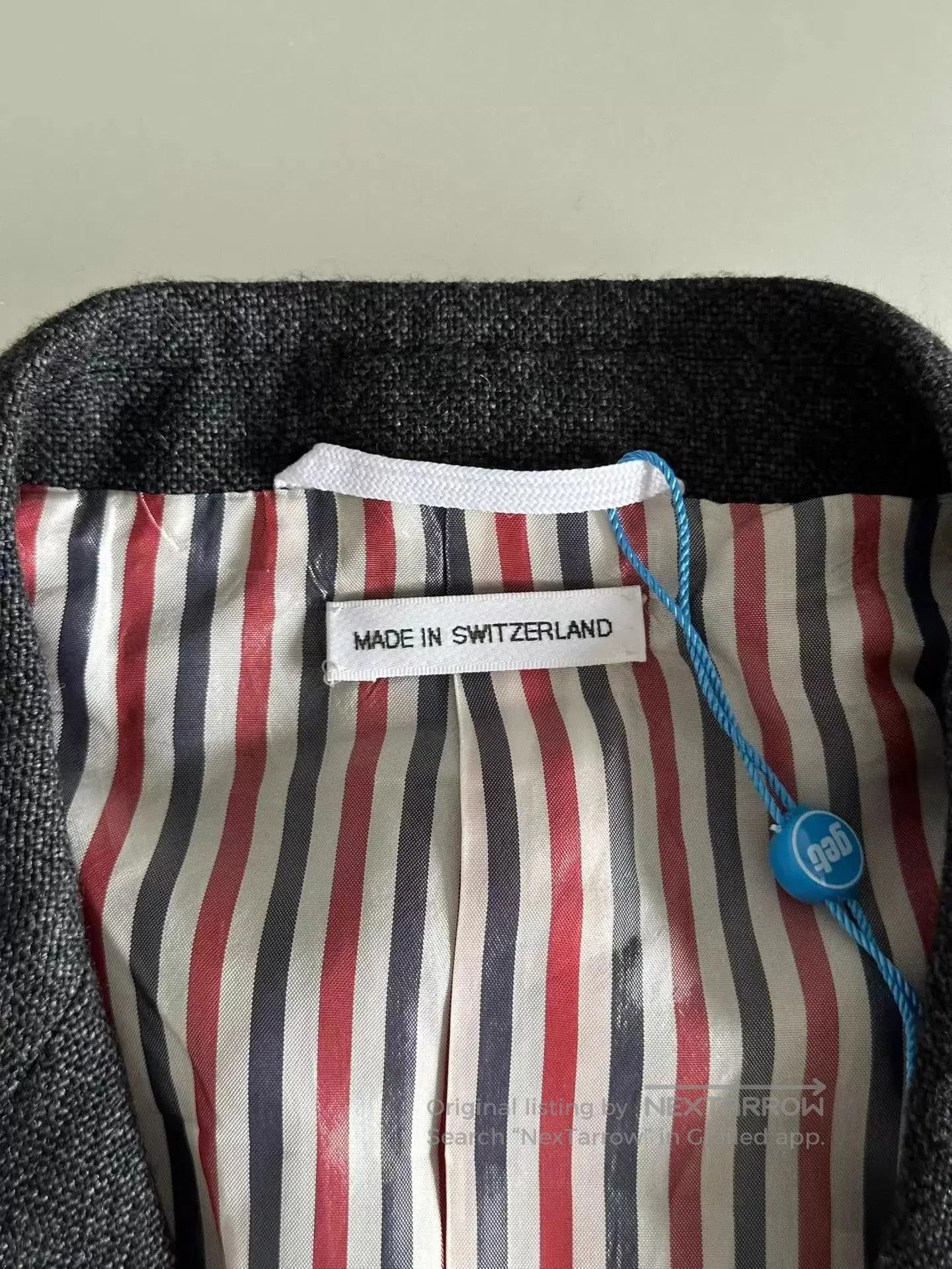 Thom Browne Black Blazer with Striped Sleeves - Size L. Size US L / EU 52-54 / 3 - 4 Thumbnail