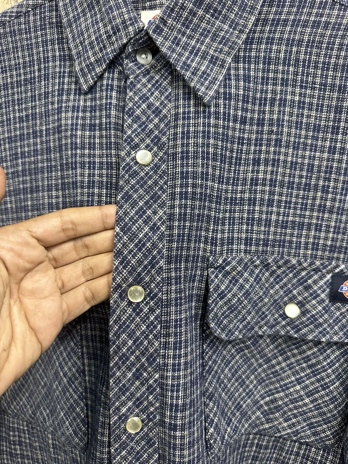 Dickies × Flannel × Vintage Vintage Dickies Flannel Stone Button Baggy Z44 Size US M / EU 48-50 / 2 - 5 Thumbnail