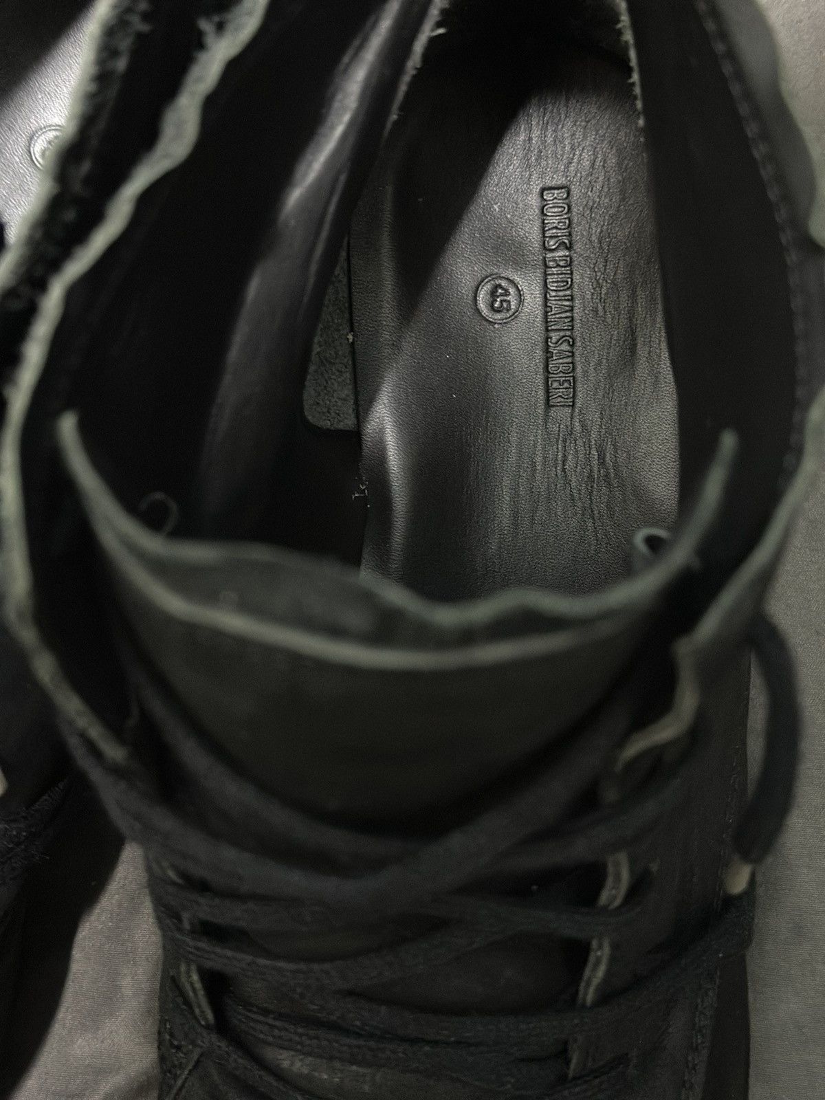 Boris Bidjan Saberi Boris Bidjan Saberi BOOT4 Ankle Boots horse BLACK 45EUR Size US 12 / EU 45 - 4 Thumbnail