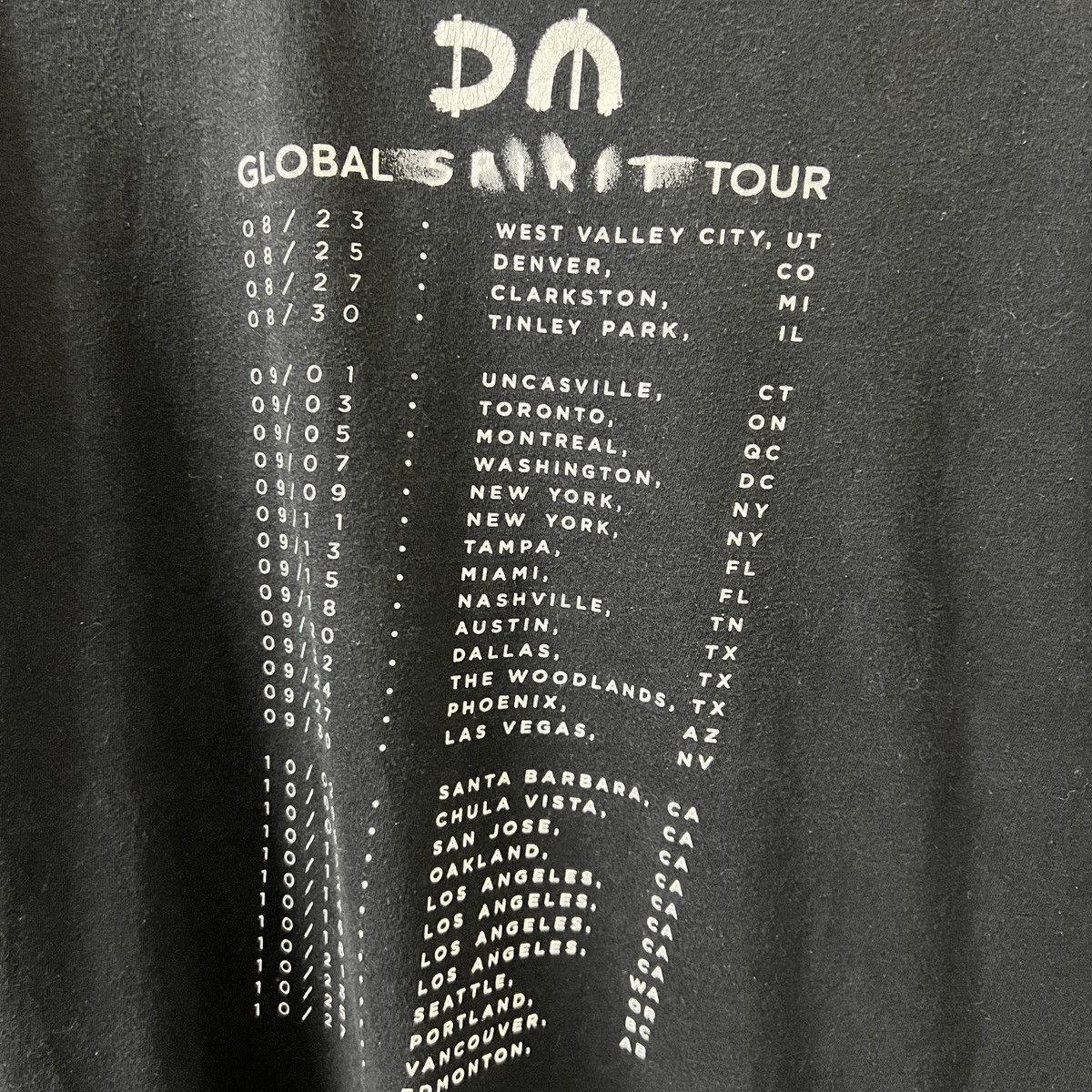 Band Tees DEPECHE MODE GLOBAL SPIRIT TOUR Size US L / EU 52-54 / 3 - 5 Thumbnail