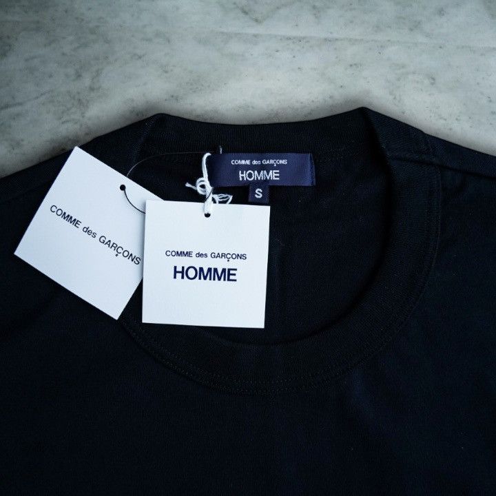 Comme des Garcons Homme NWT 25SS COMME des GARCONS HOMME Spindle Logo Tee Black S Size US S / EU 44-46 / 1 - 6 Thumbnail