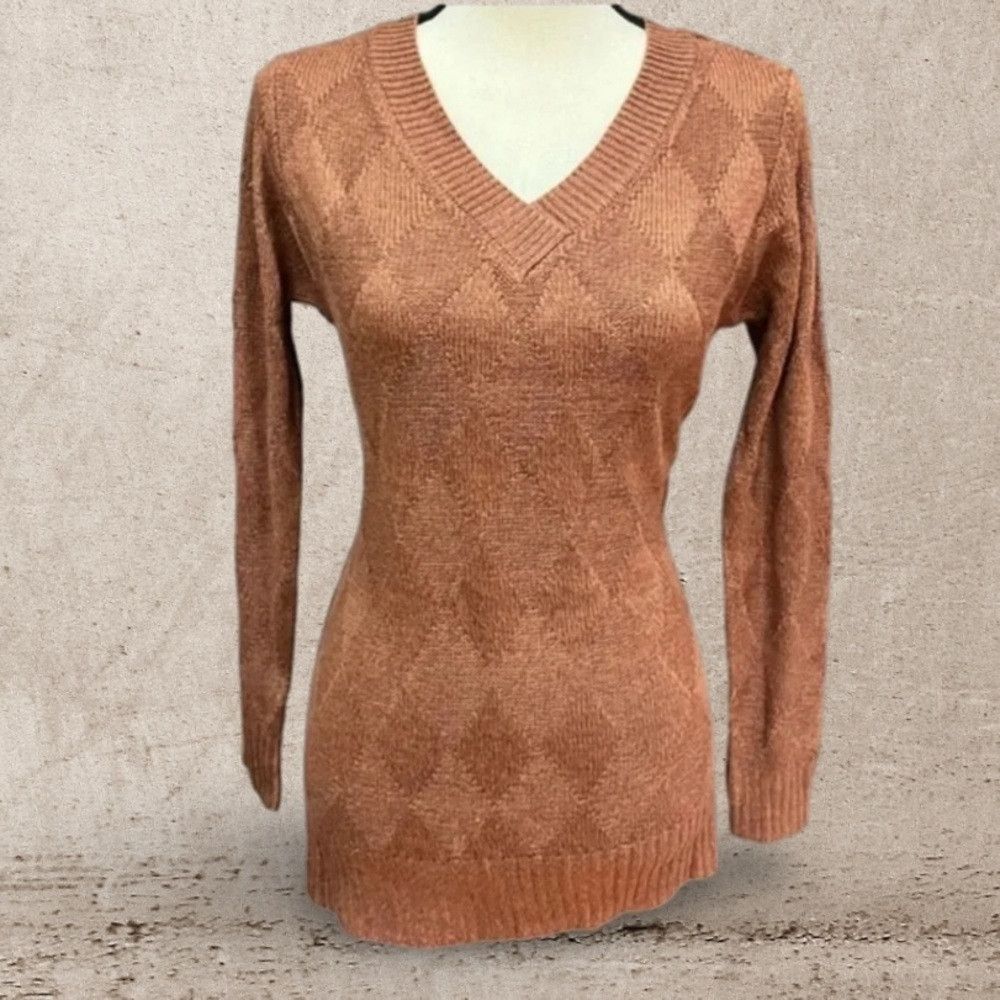 Other Karen Scott V-Neck Sweater NWT Size XS / US 0-2 / IT 36-38 - 1 Thumbnail