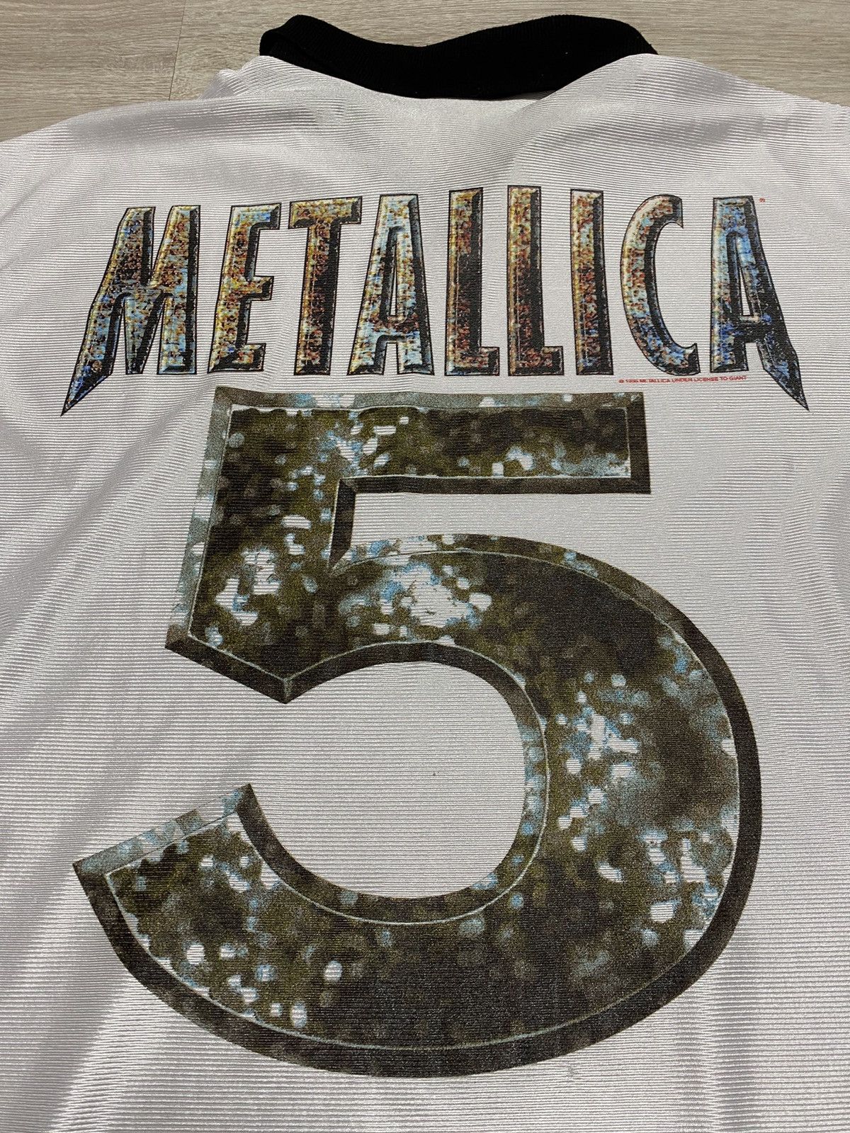 Metallica Vintage Metallica Jersey 1996 #5 Y2K Drill GIANT Size XL 90 Size US XL / EU 56 / 4 - 4 Thumbnail