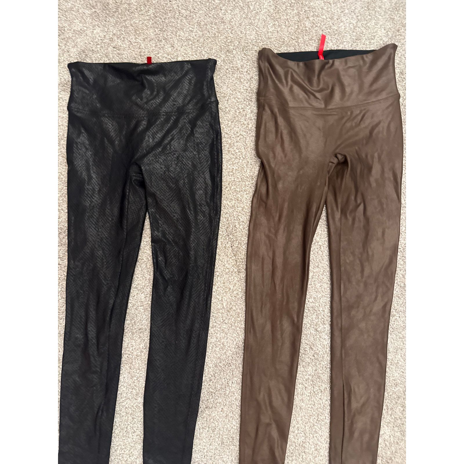 Spanx Spanx Black Snakeskin&Brown Faux Leather Leggings Bundle(2)M Size 28" / US 6 / IT 42 - 5 Thumbnail