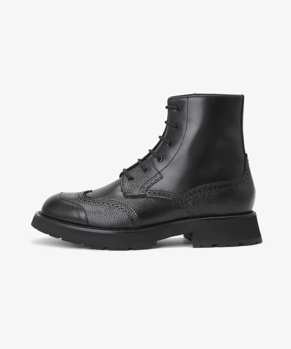 Alexander McQueen o1w1db10725 Punk Worker Boot in Black Size US 10 / EU 43 - 1 Thumbnail