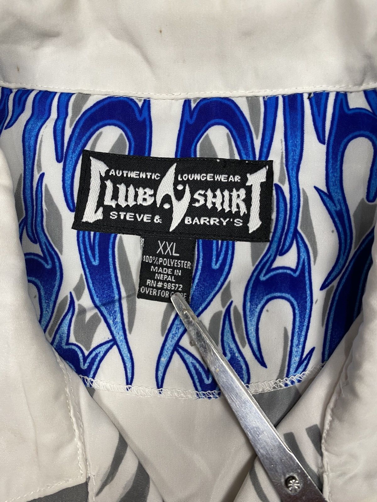 Japanese Brand 2000s Steve Barry's - Flame Shirt Size US M / EU 48-50 / 2 - 6 Thumbnail
