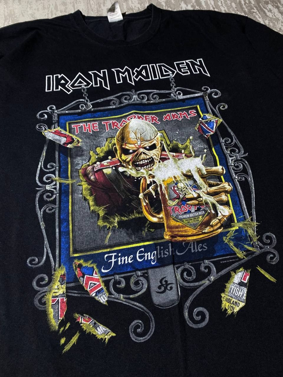 Iron Maiden × Vintage Iron Maiden Tour Shirt The Trooper Arms Legacy of the Beast Size US XXL / EU 58 / 5 - 4 Thumbnail