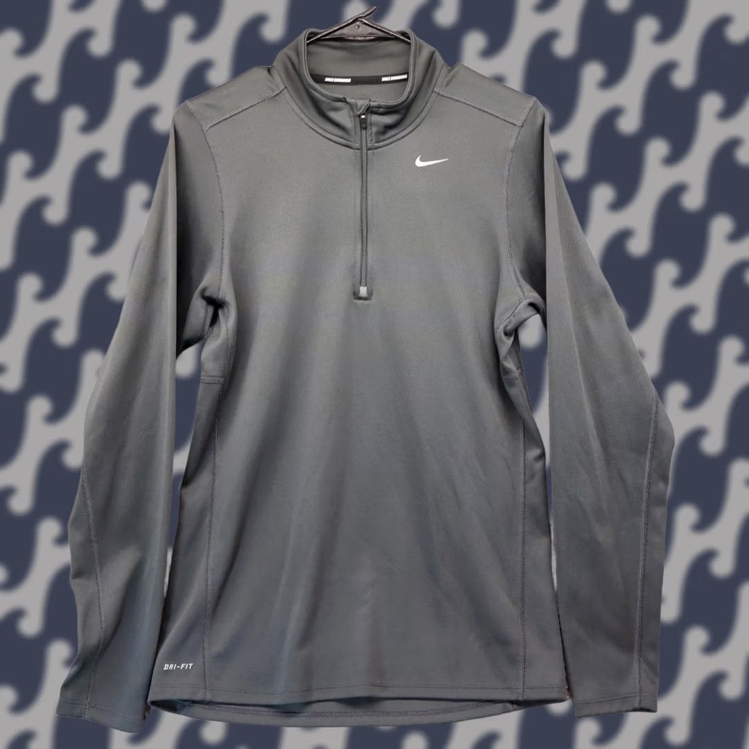 Nike Nike Sweater Long Sleeve 1/4 Zip Pullover Men Small Dri Fit Gray Size US S / EU 44-46 / 1 - 1 Thumbnail